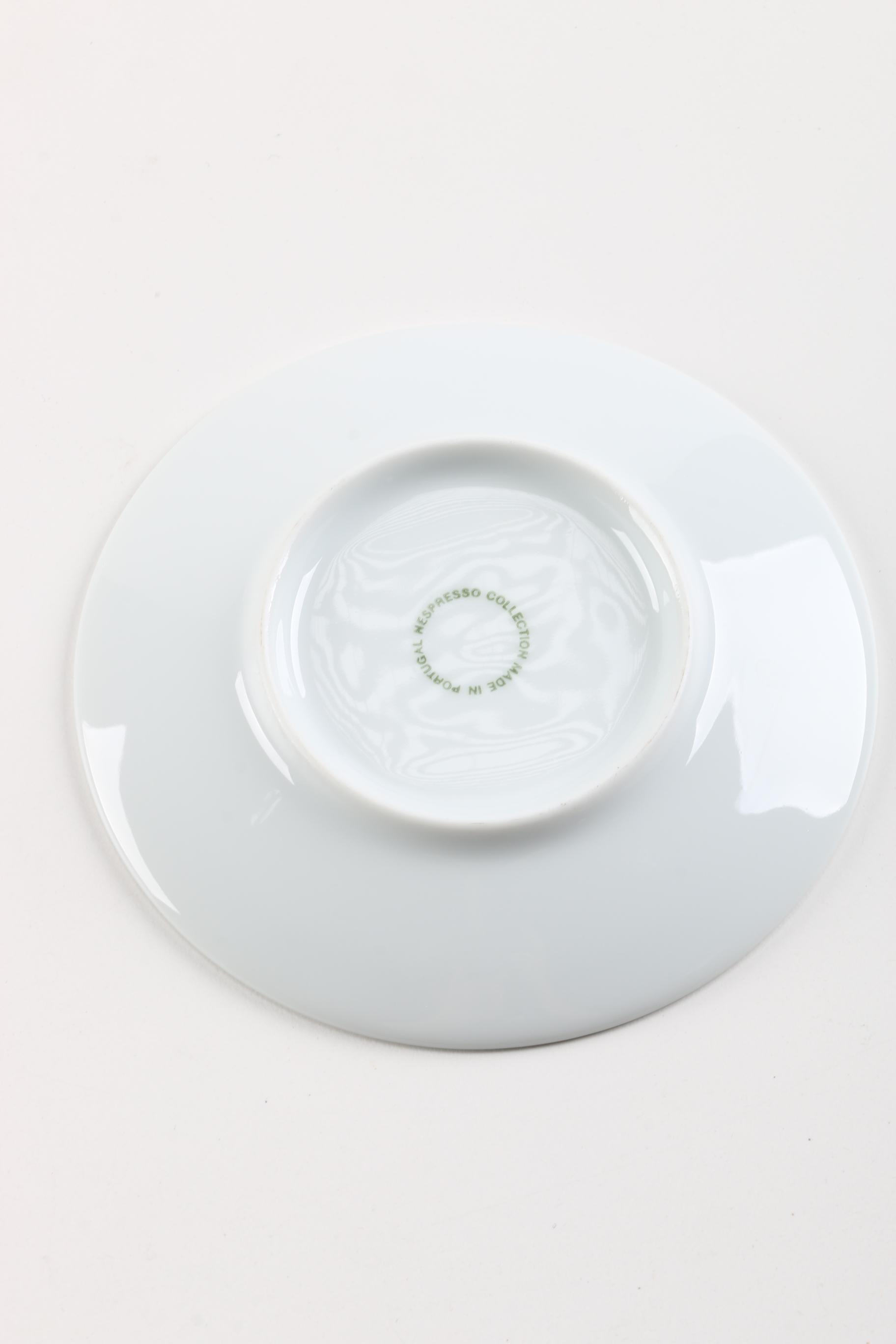 Collection of Nespresso Cups, Saucers and Spoons