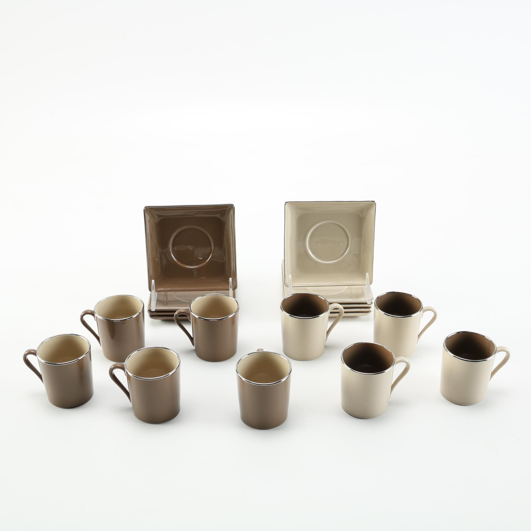 Deshoulieres Espresso Cups and Saucers