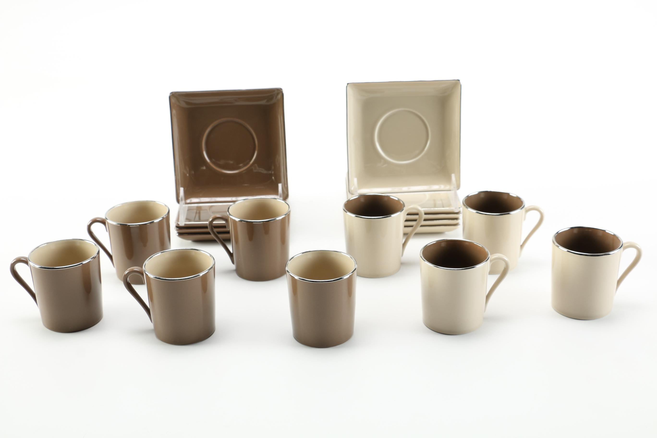 Deshoulieres Espresso Cups and Saucers