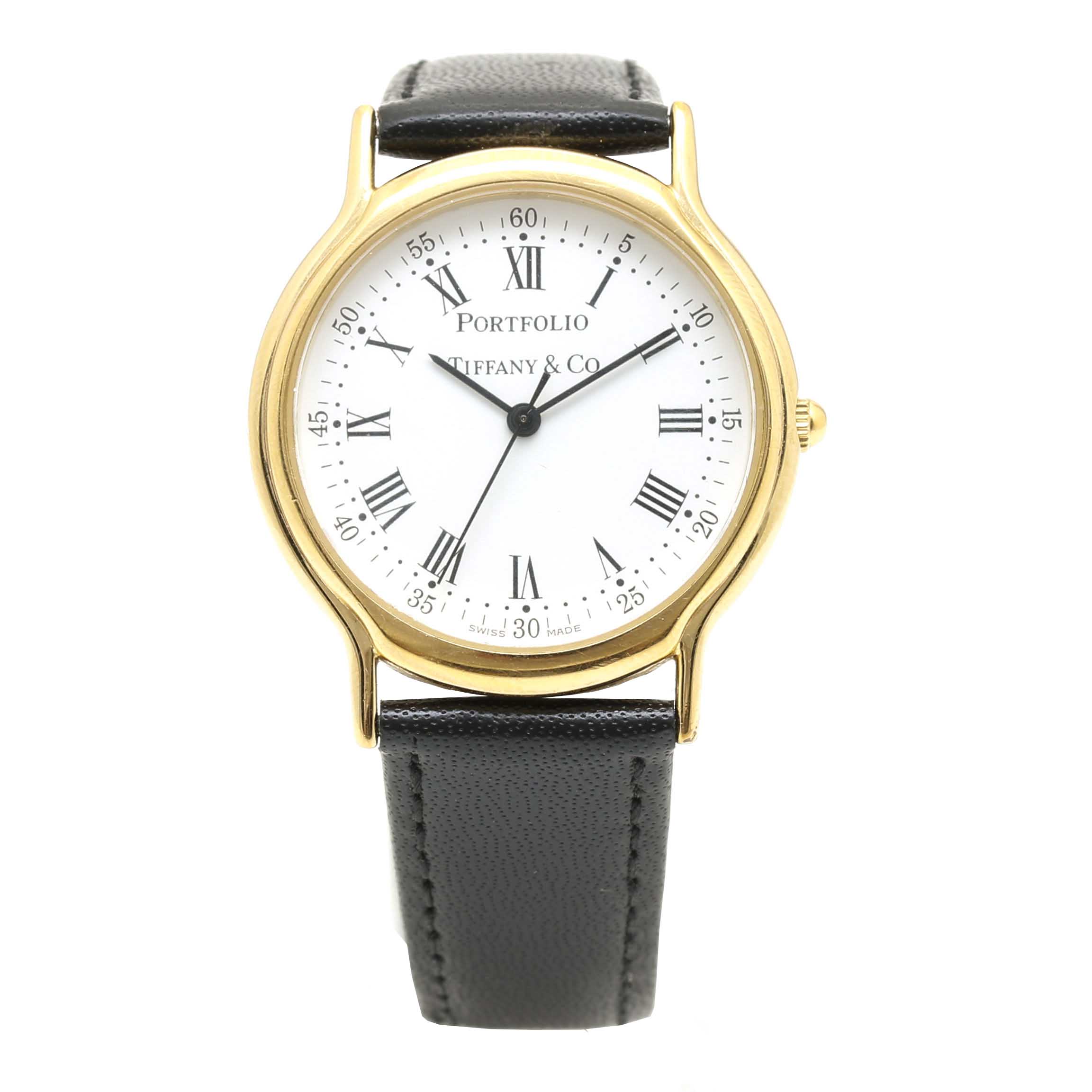 Portfolio by Tiffany & Co. Gold Plated and Stainless Steel Watch