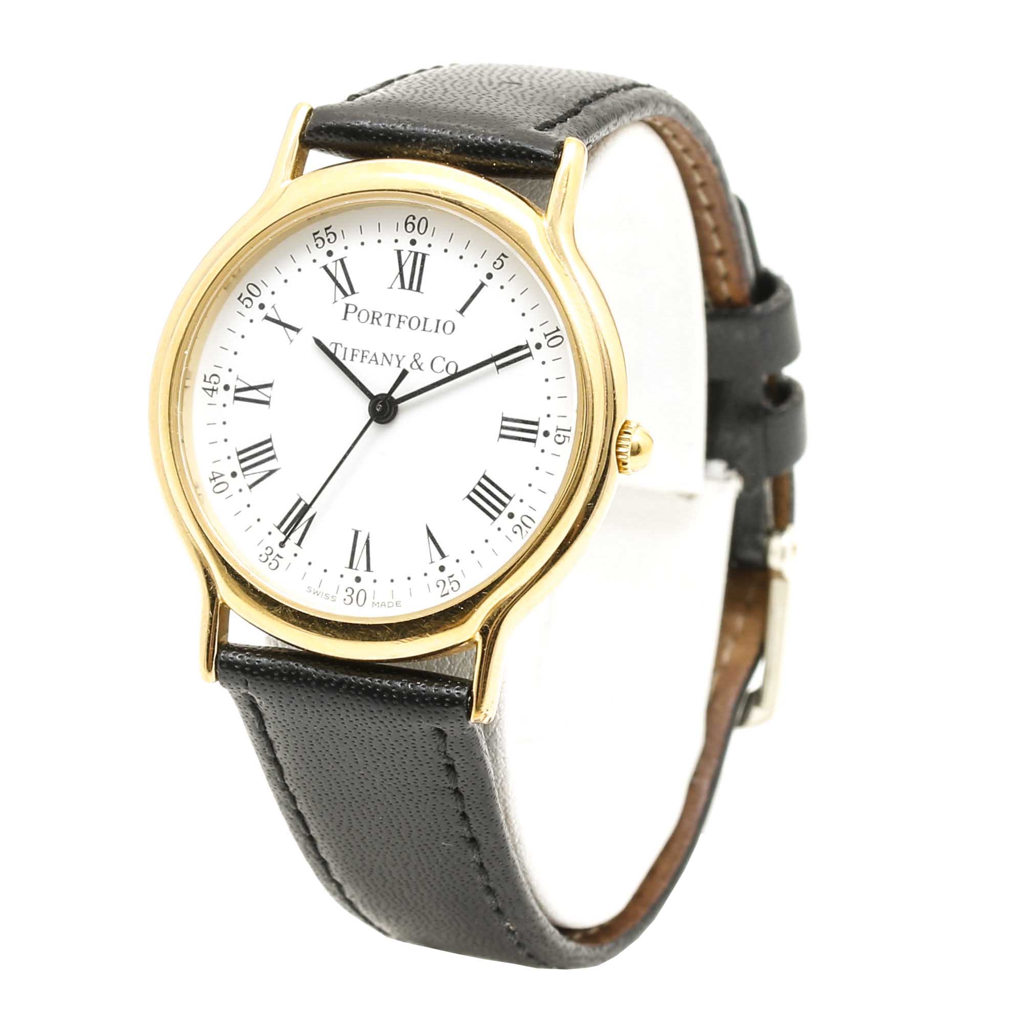 Portfolio by Tiffany & Co. Gold Plated and Stainless Steel Watch