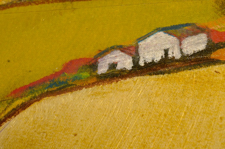 Oil Painting on Canvas of Abstract Landscape Diptych