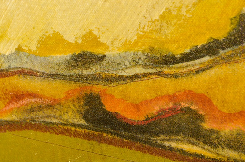 Oil Painting on Canvas of Abstract Landscape Diptych