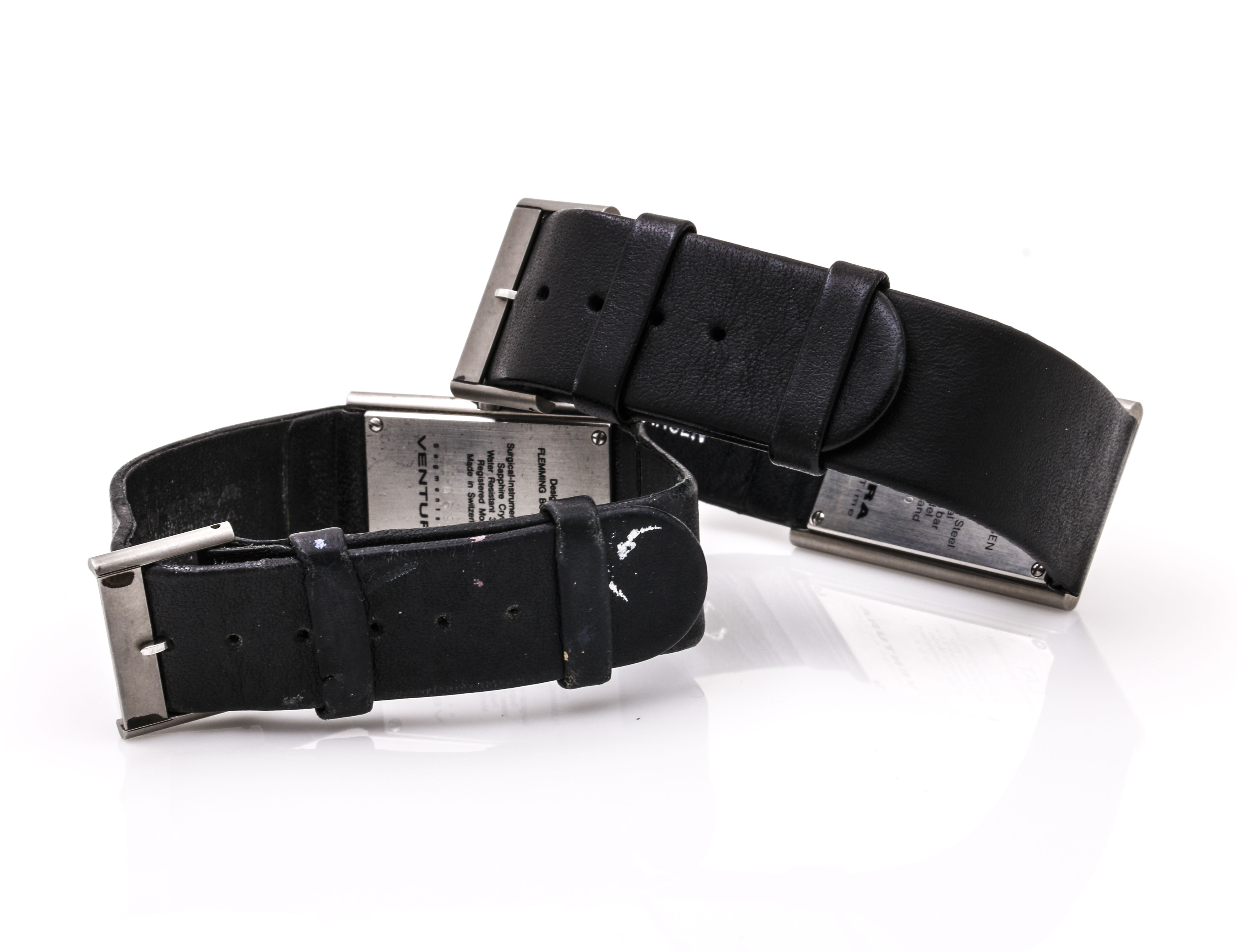 Two Ventura "Flat Flemming Bo Hansen" Watches