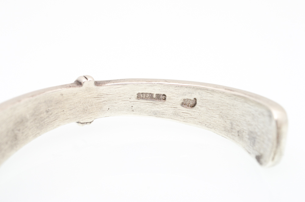 Sterling Silver Synthetic Opal and Turquoise Cuff Bracelet