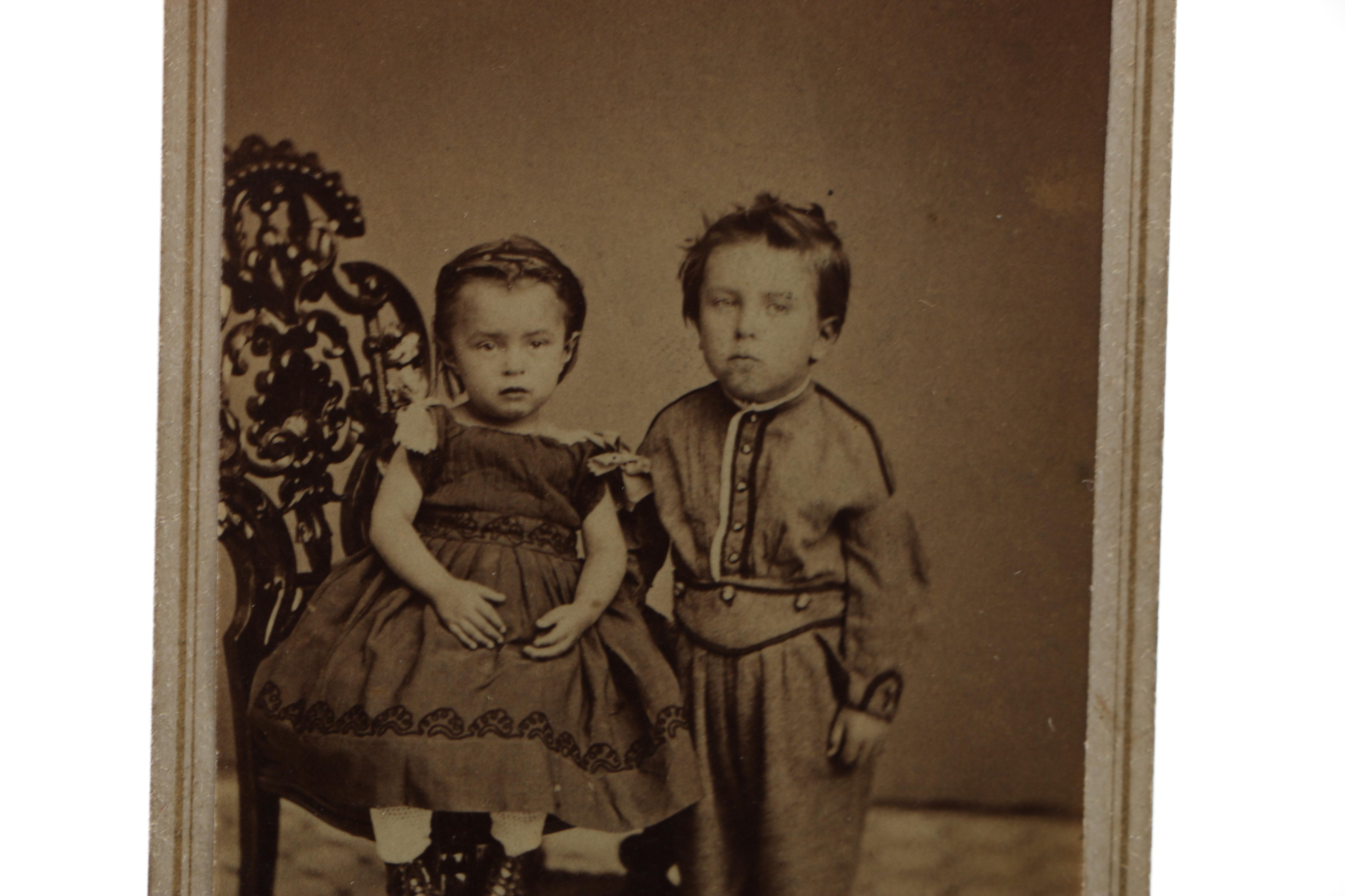 Circa Late 1800s Carte de Visite Portraits of Charles Stratton Family