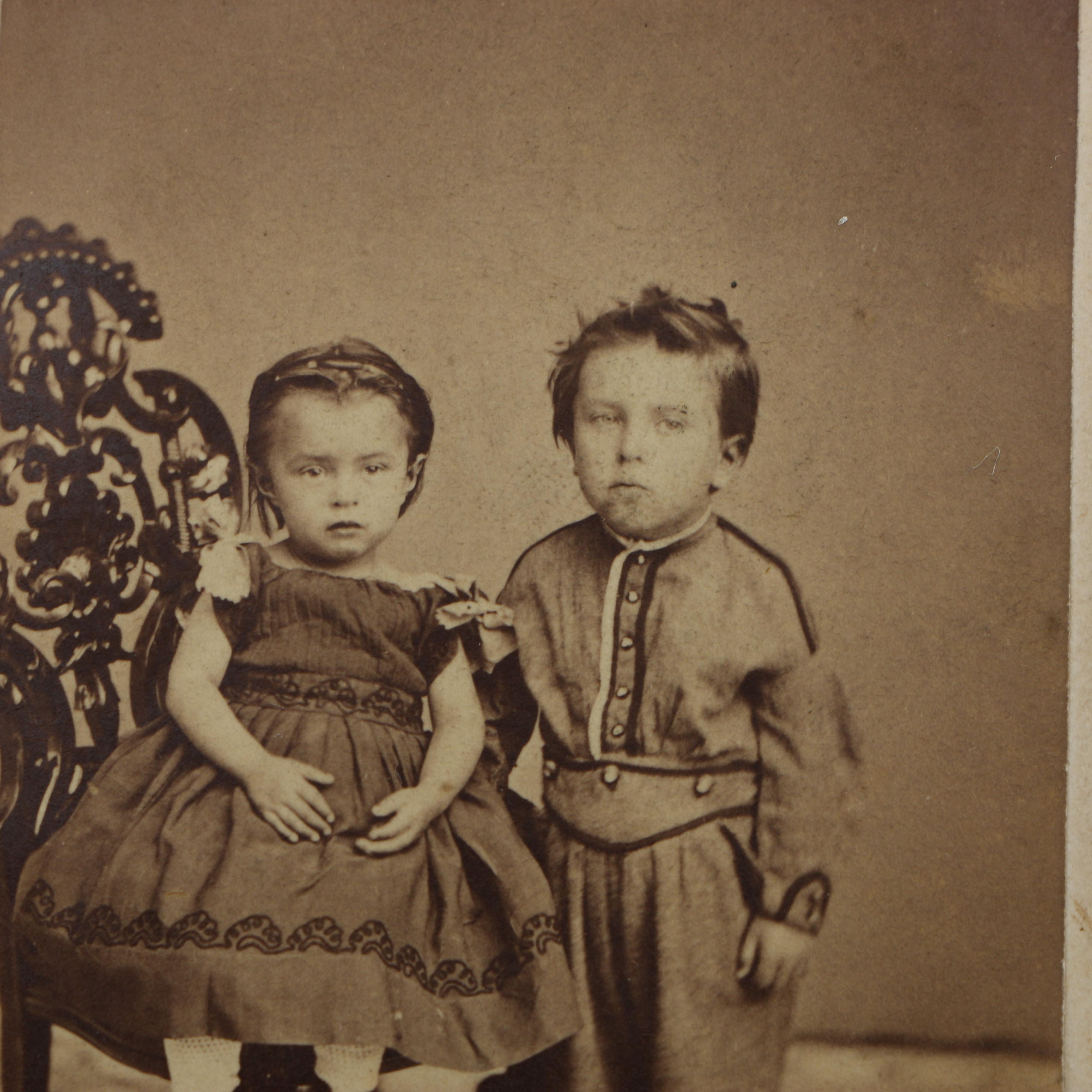 Circa Late 1800s Carte de Visite Portraits of Charles Stratton Family