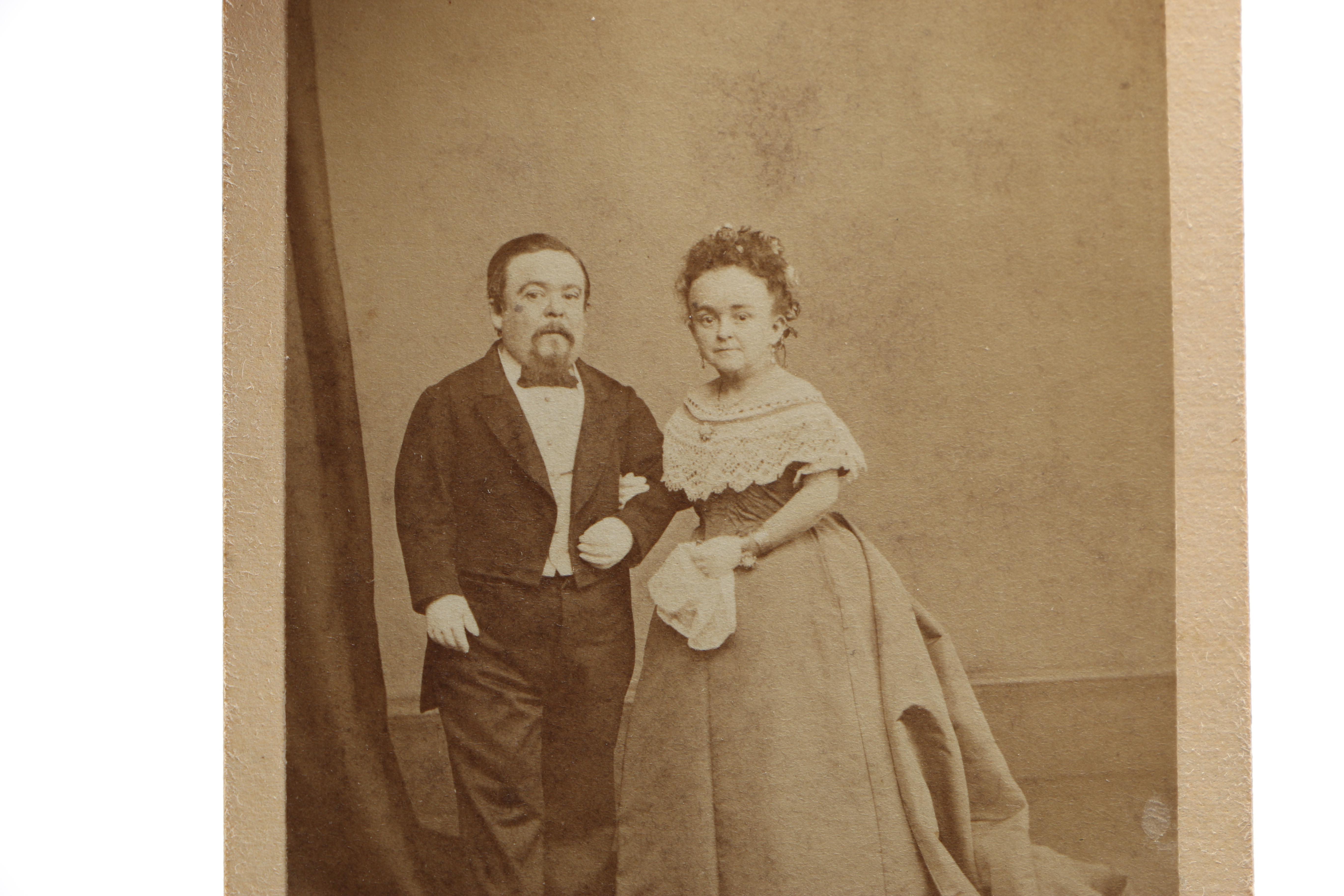 Circa Late 1800s Carte de Visite Portraits of Charles Stratton Family