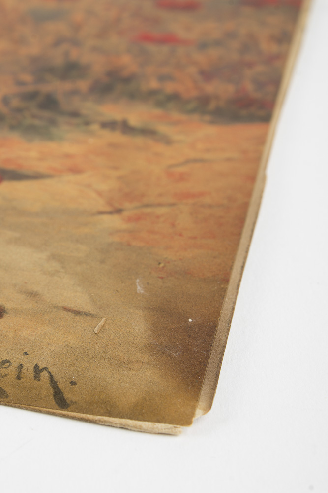 After Bruno Piglhein Lithograph "The Blind Woman in Poppy Field"