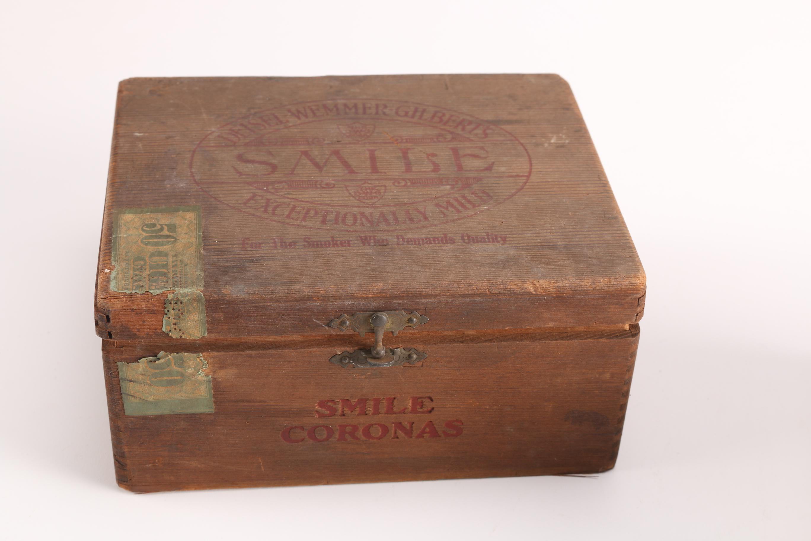 Early 20th Century Cigar Boxes and Assorted Stamps