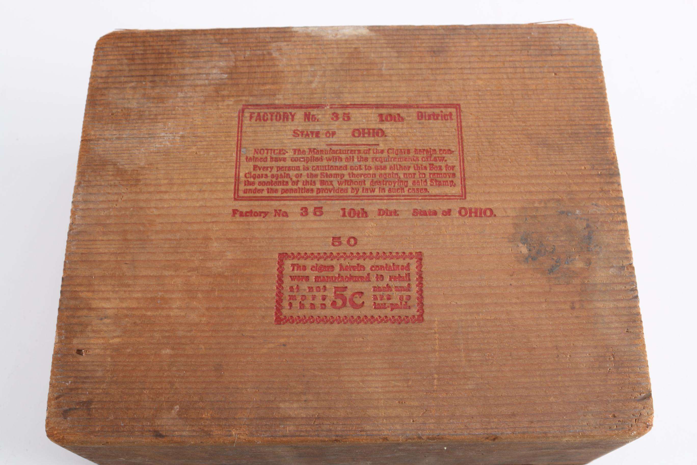 Early 20th Century Cigar Boxes and Assorted Stamps