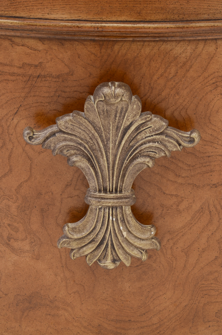 Henredon Marble and Glass Oval End Table