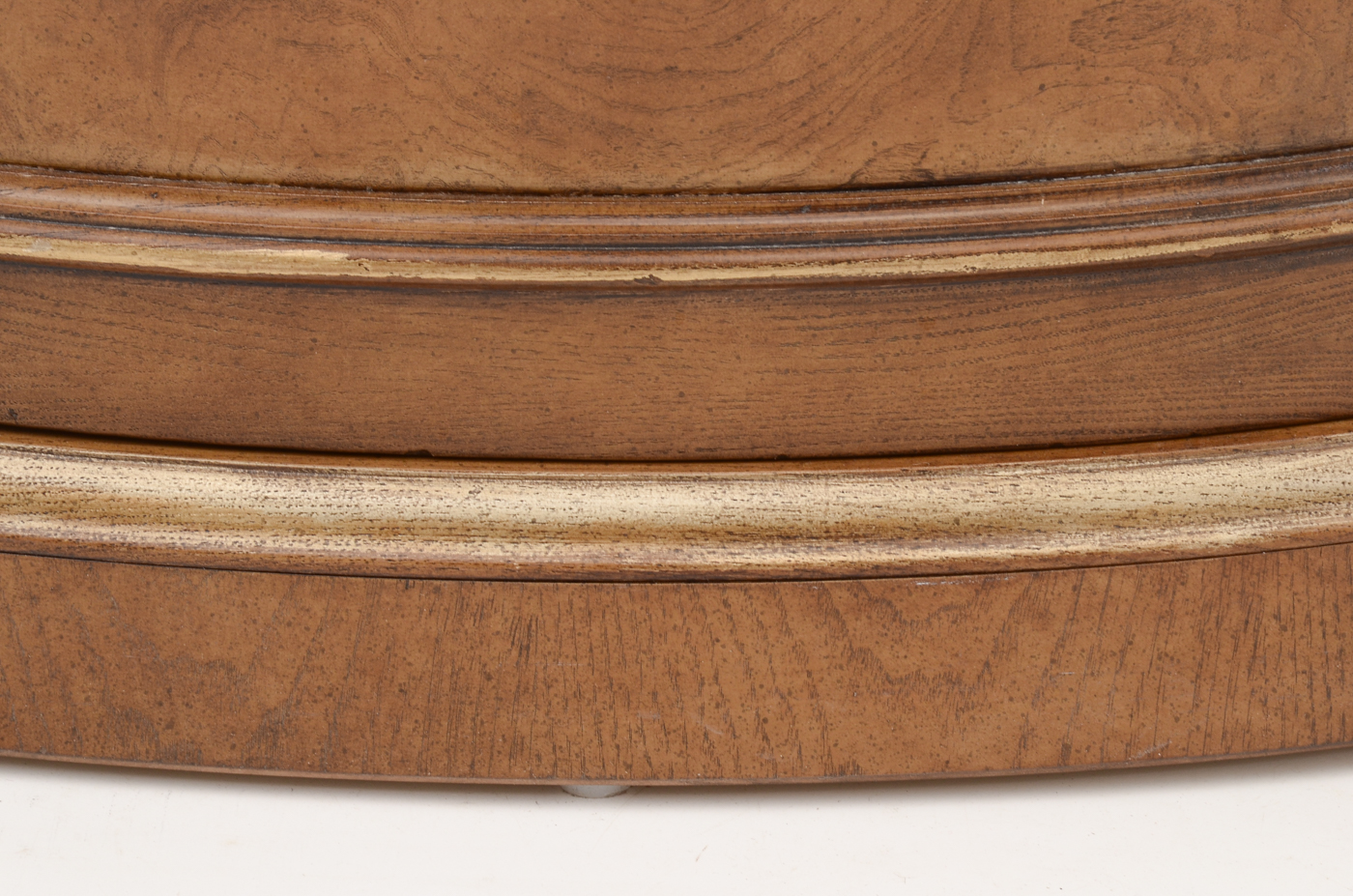 Henredon Marble and Glass Oval End Table