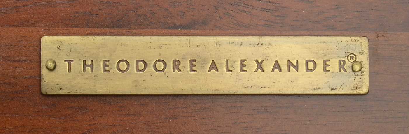 Large Geometric Marquetry Mahogany Coffee Table