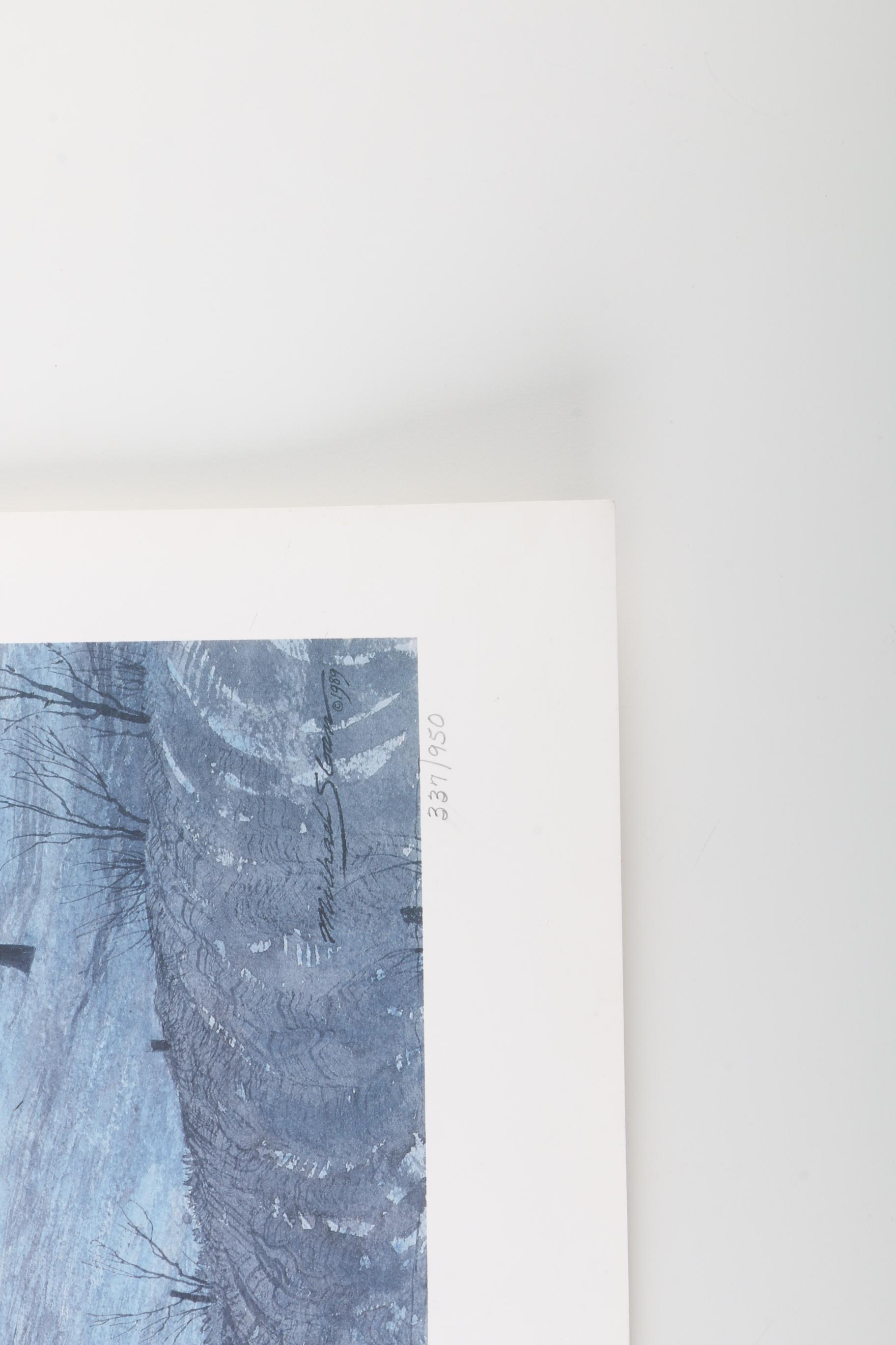 Michael Sloan Limited Edition Offset Lithograph "Church at Henry's Crossroads"