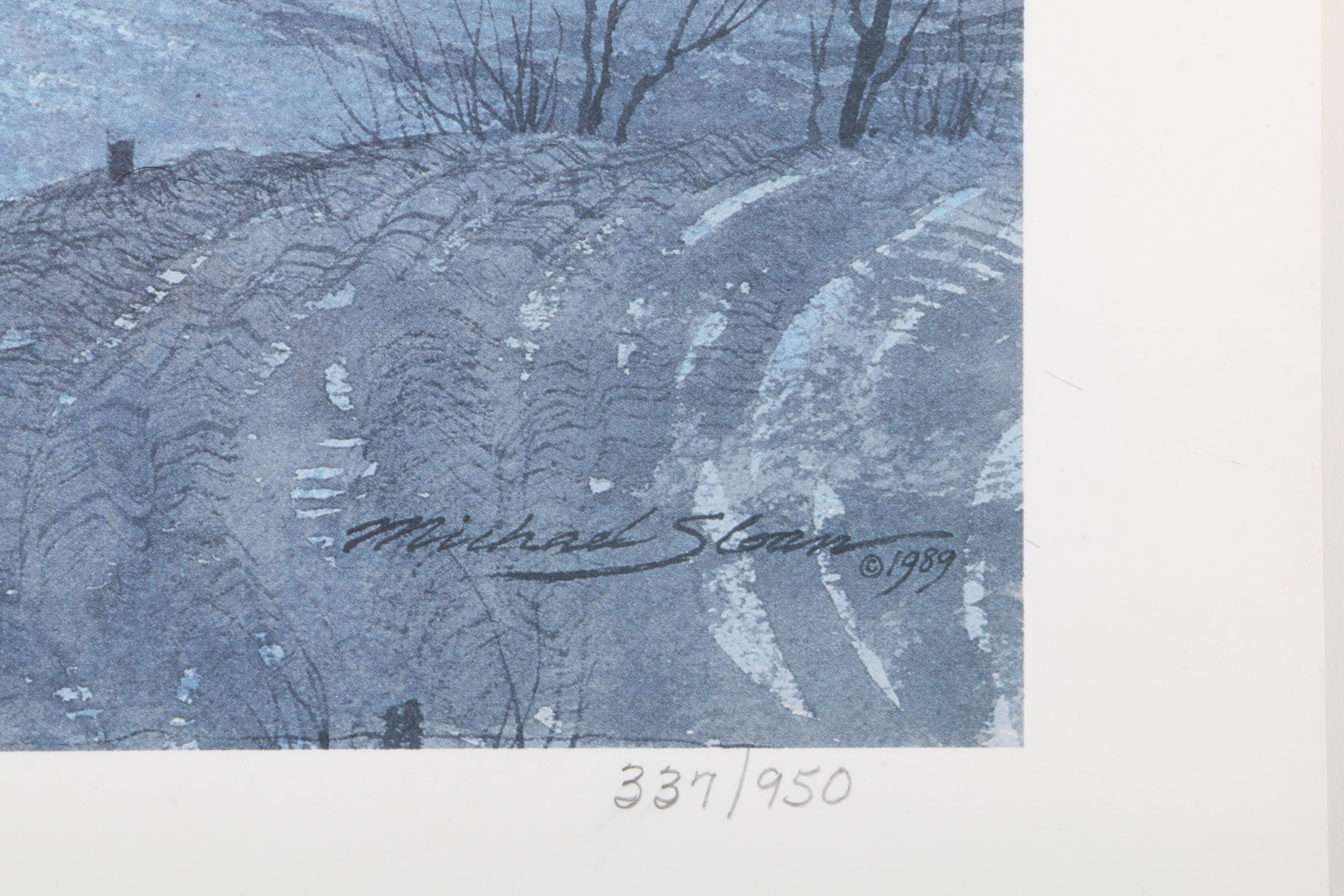 Michael Sloan Limited Edition Offset Lithograph "Church at Henry's Crossroads"