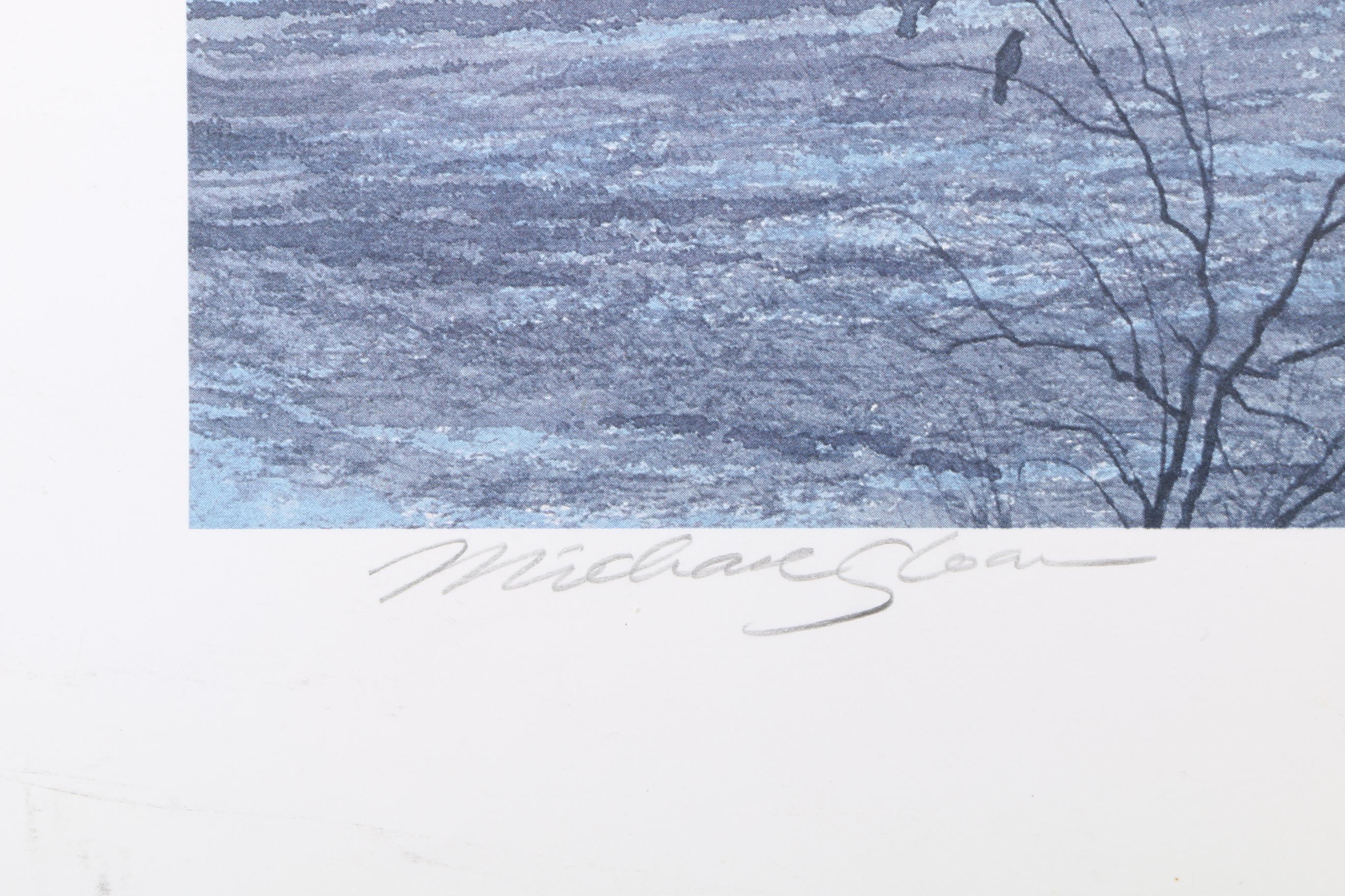 Michael Sloan Limited Edition Offset Lithograph "Church at Henry's Crossroads"