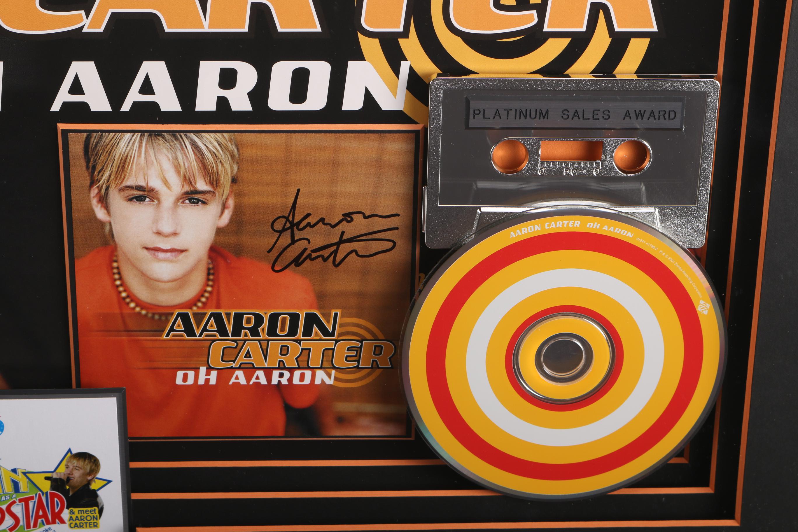Aaron Carter Platinum Commemorative Cassette and CD