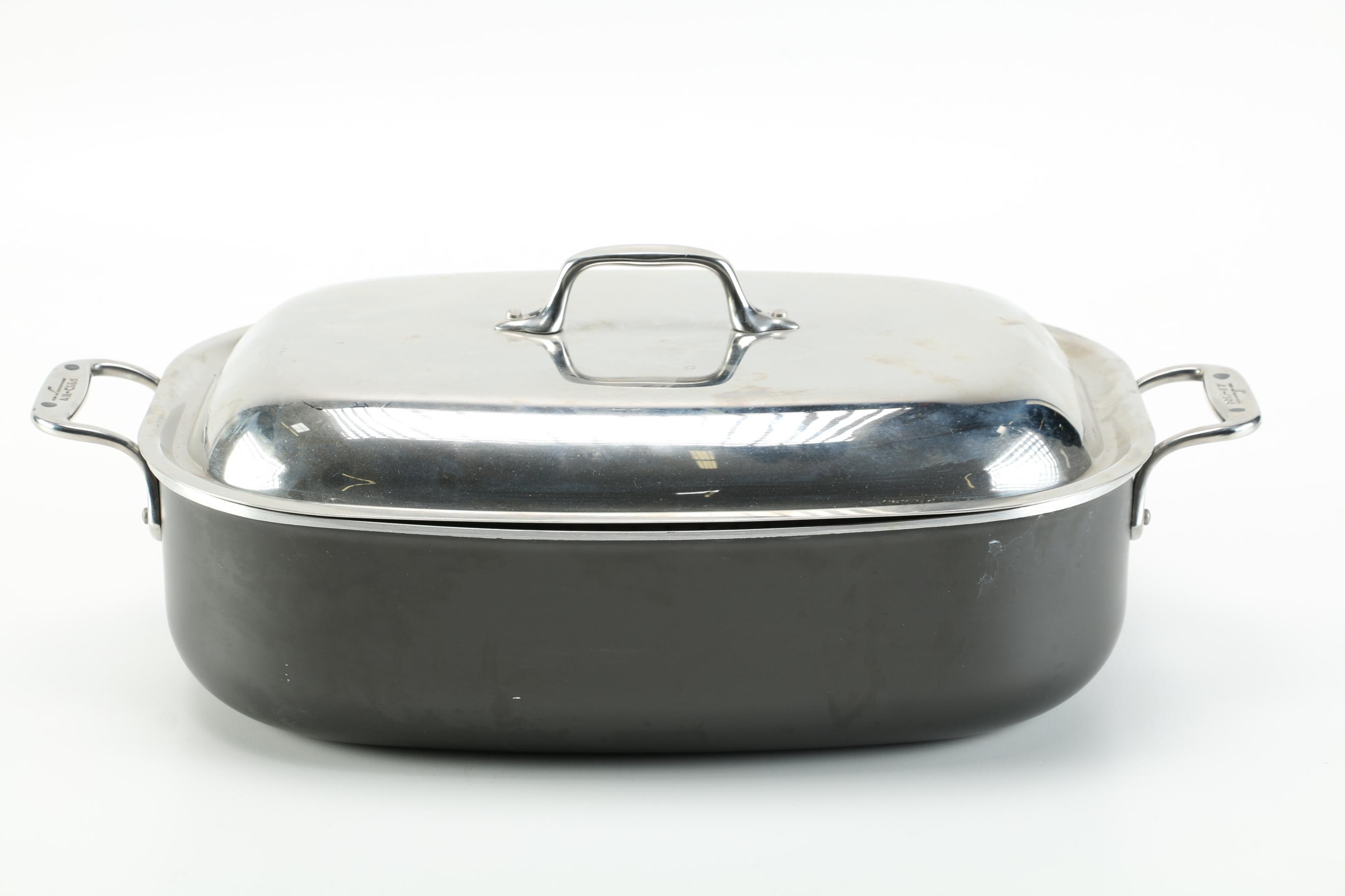 All-Clad Roasting Pan With Lid and Rack