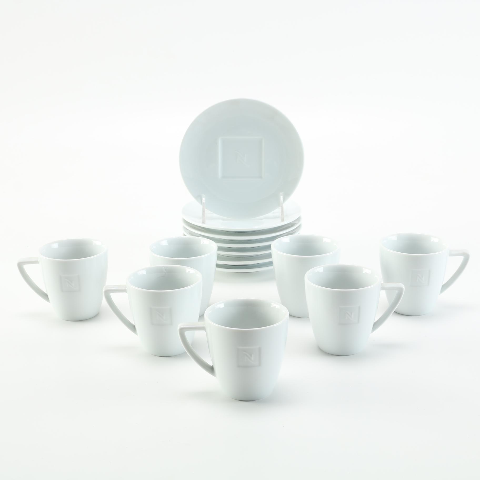 Set of Nespresso Cups and Saucers