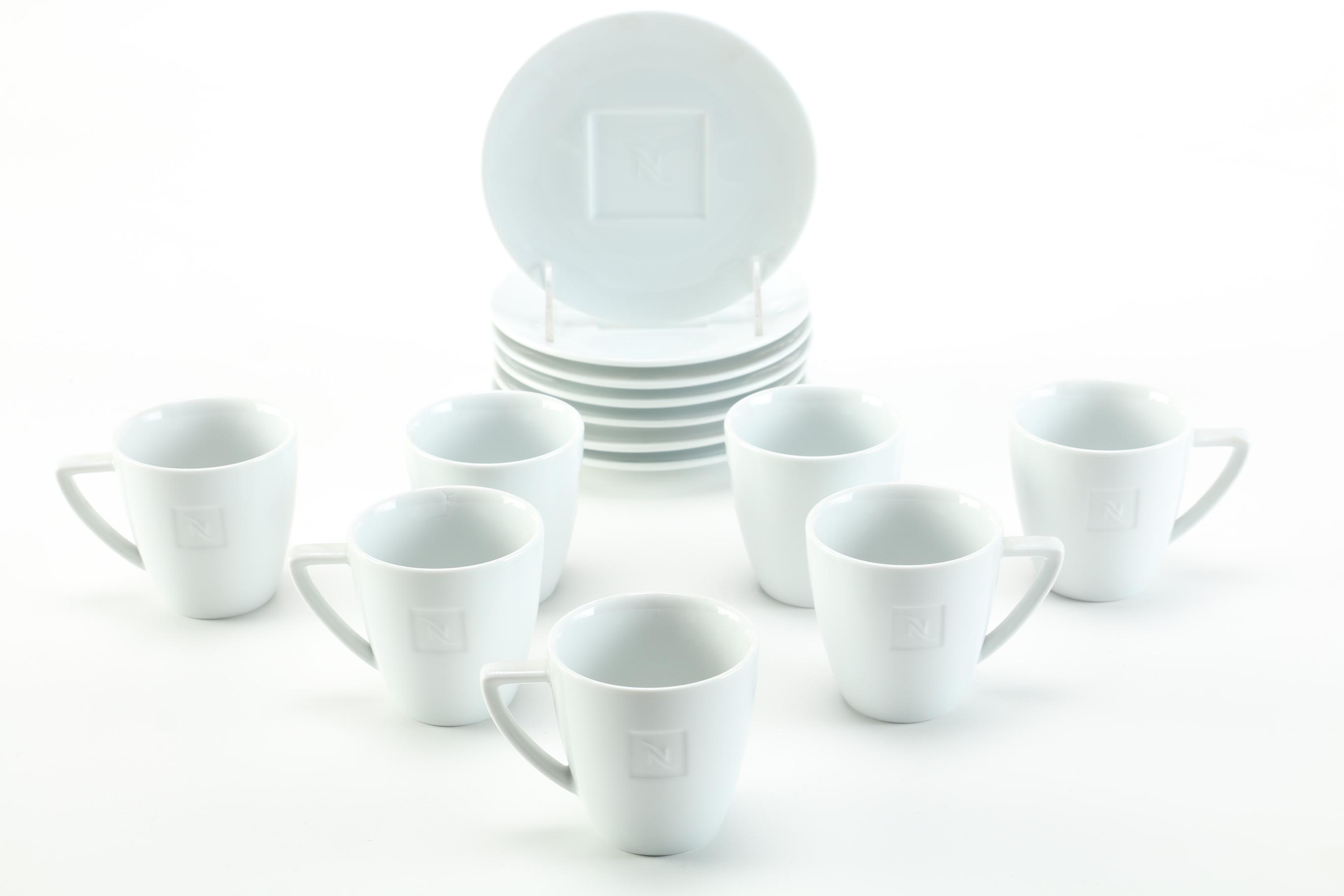Set of Nespresso Cups and Saucers