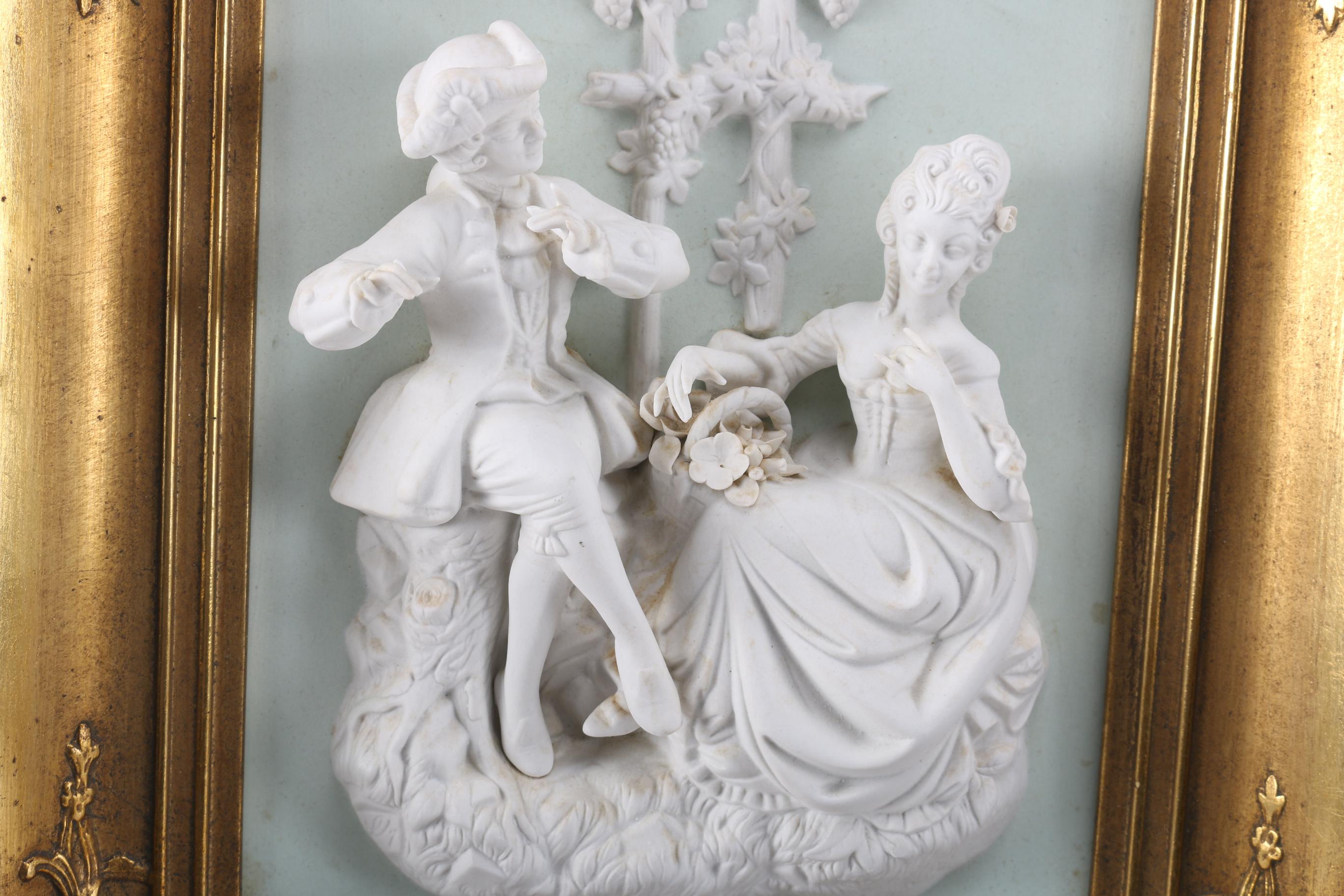 Alt Meissen Art Porcelain Relief Sculptures