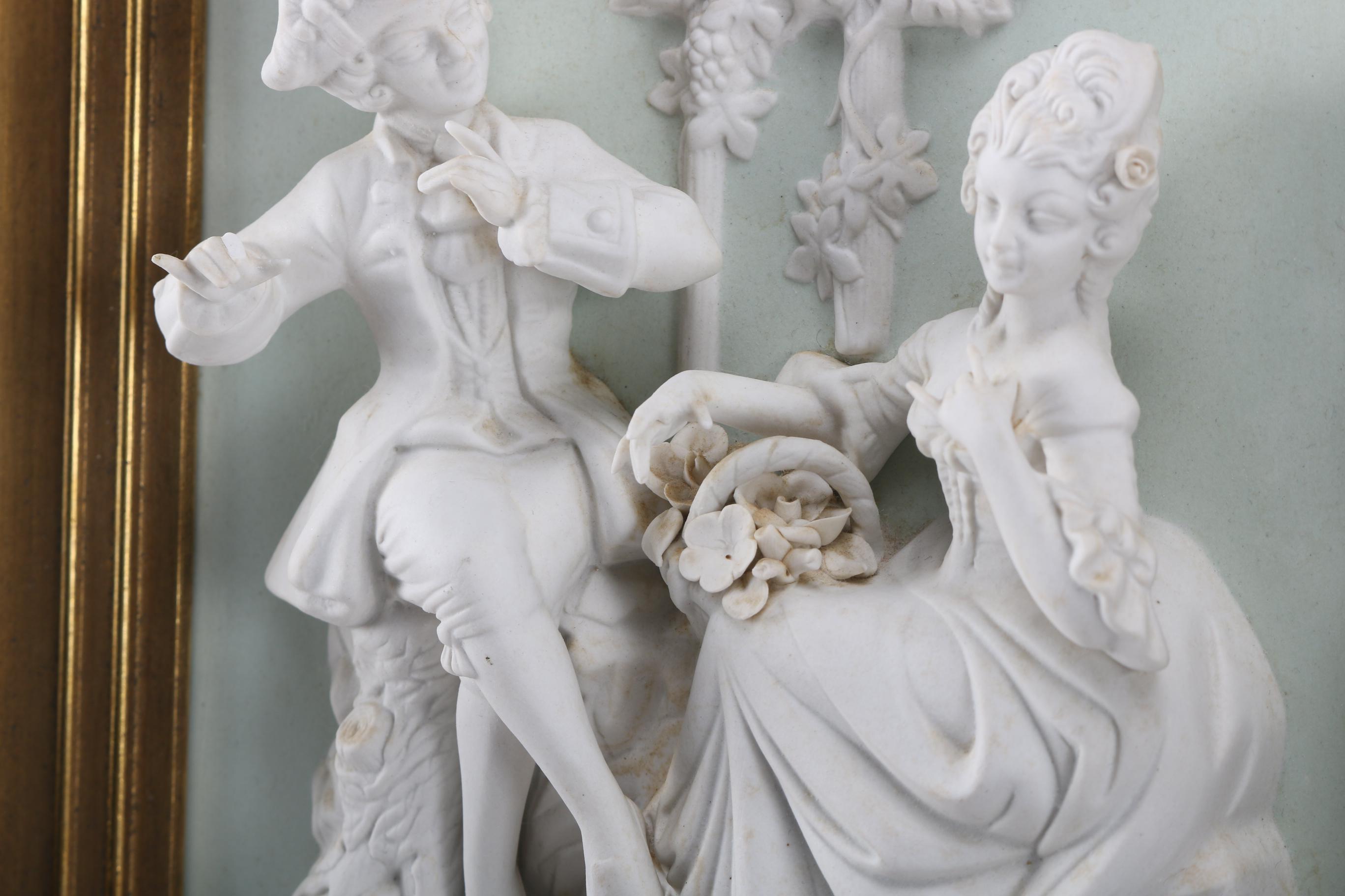 Alt Meissen Art Porcelain Relief Sculptures