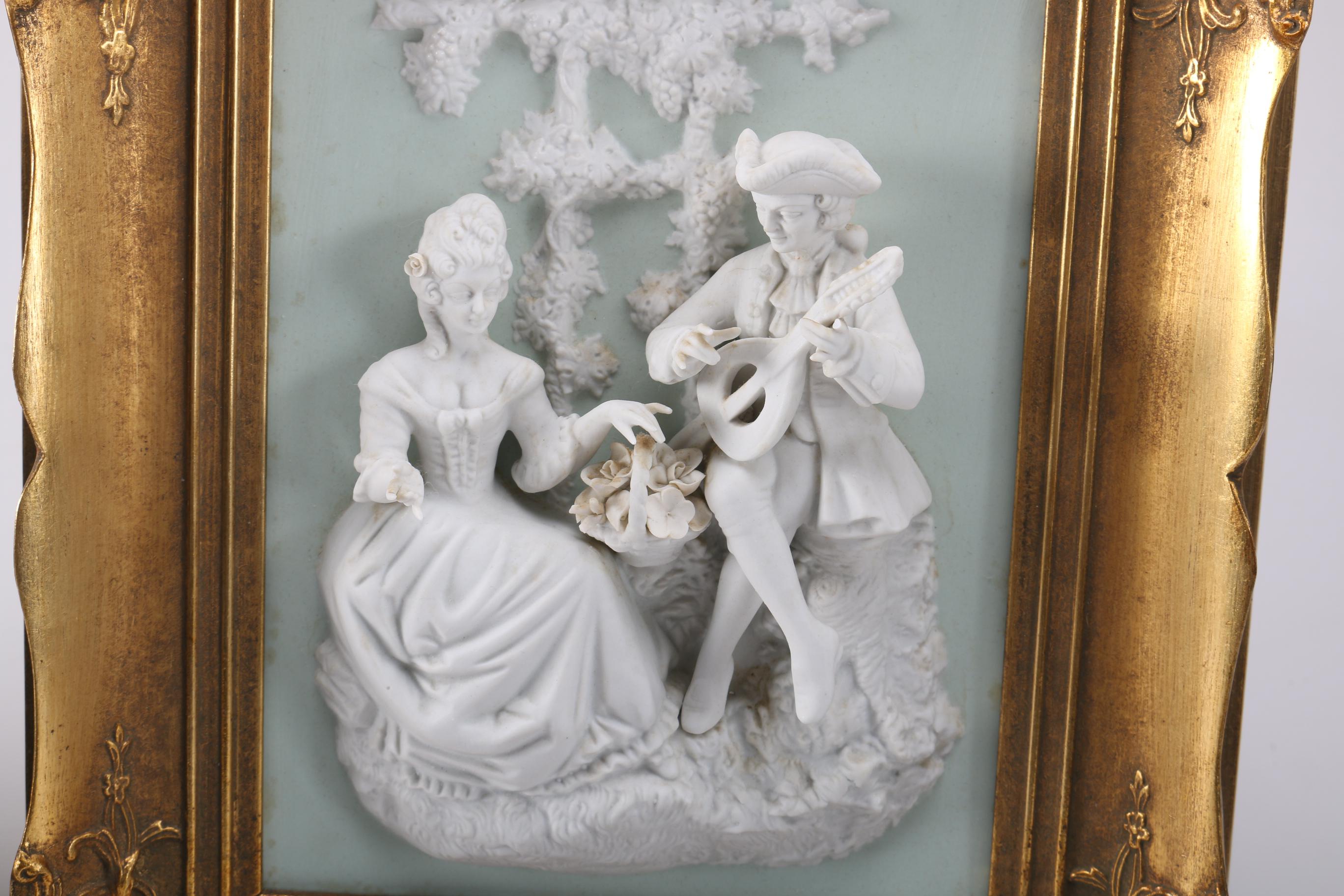 Alt Meissen Art Porcelain Relief Sculptures