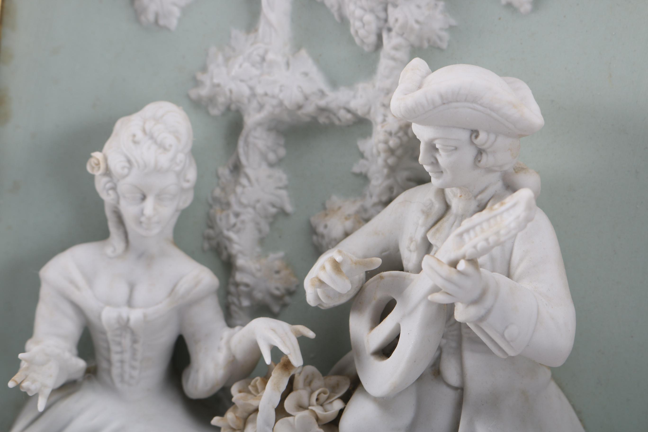 Alt Meissen Art Porcelain Relief Sculptures