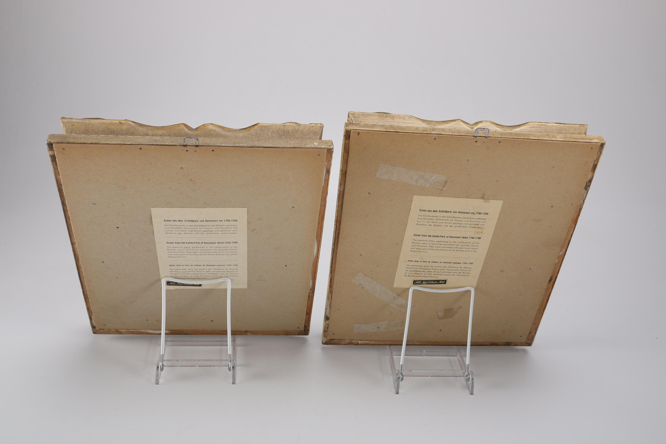 Alt Meissen Art Porcelain Relief Sculptures