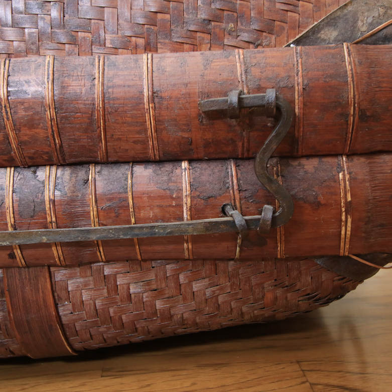 Vintage Chinese Bamboo Suitcase