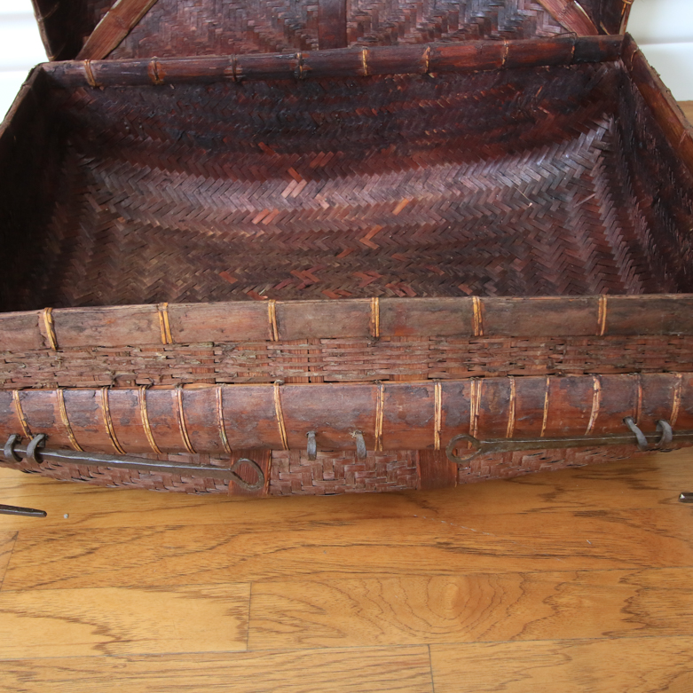 Vintage Chinese Bamboo Suitcase