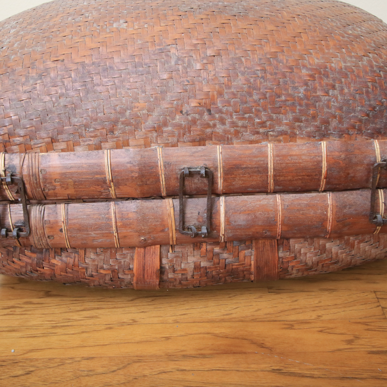 Vintage Chinese Bamboo Suitcase