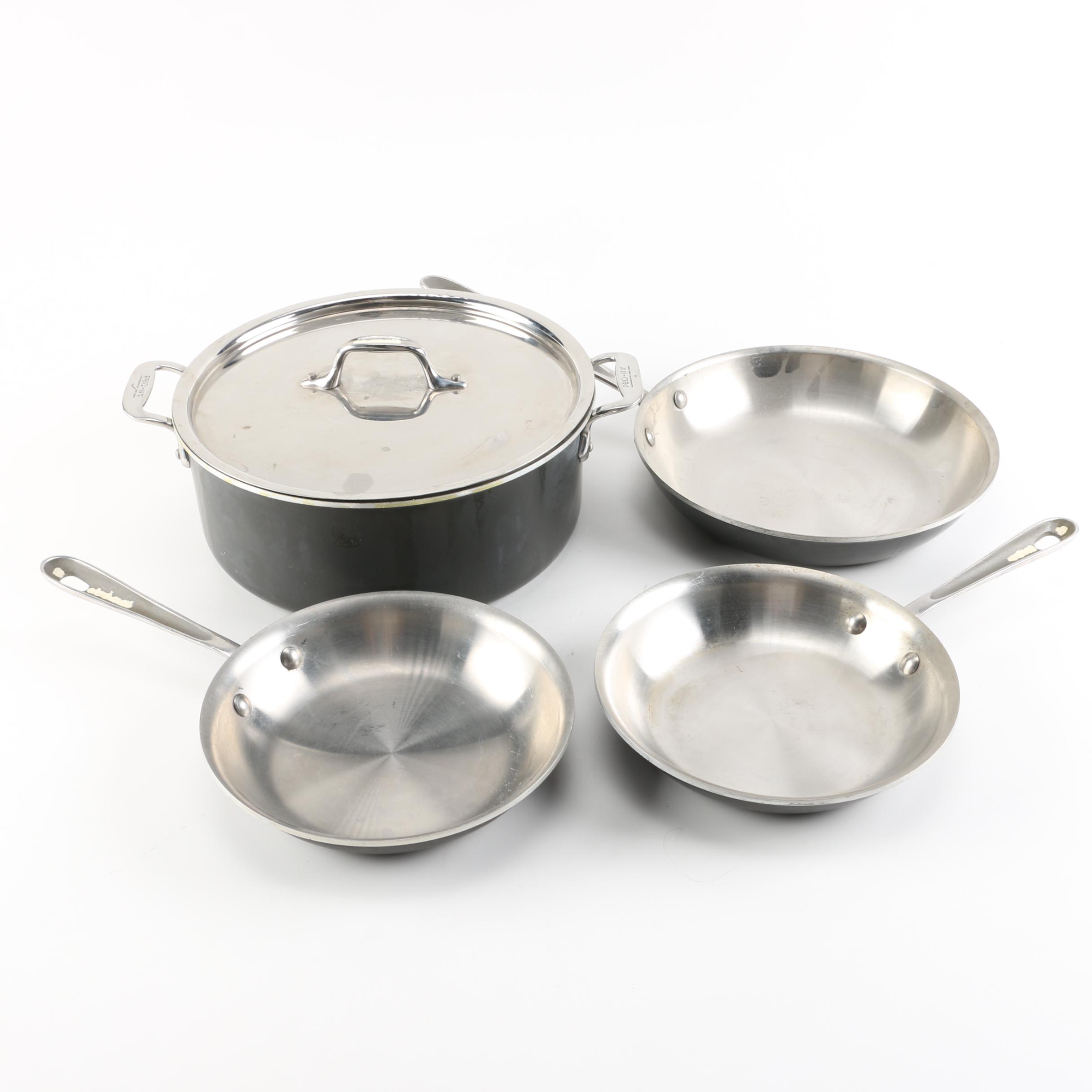 Group All-Clad Ltd Skillets and Pot With Lid