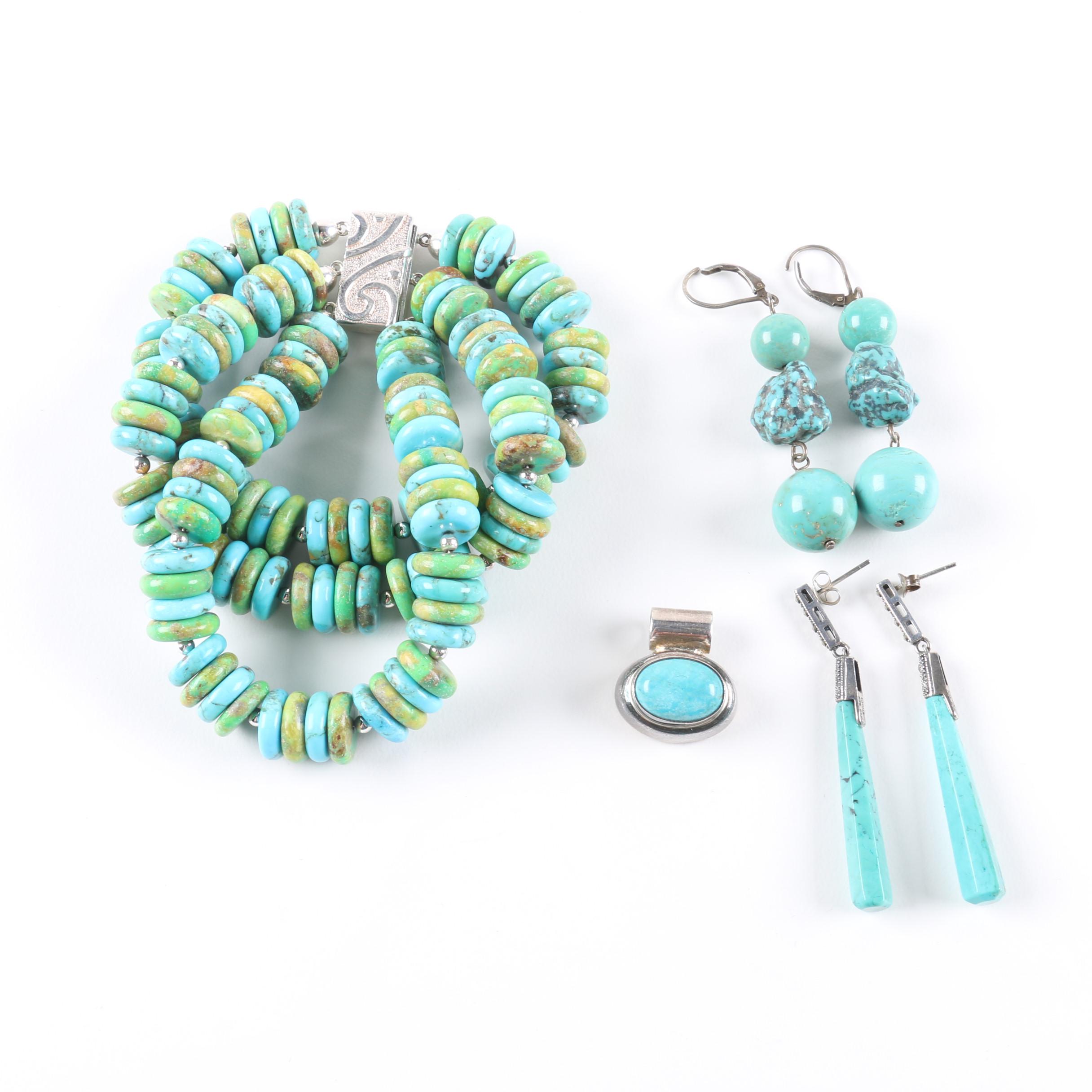 Sterling and Stone Jewelry Including Jay King