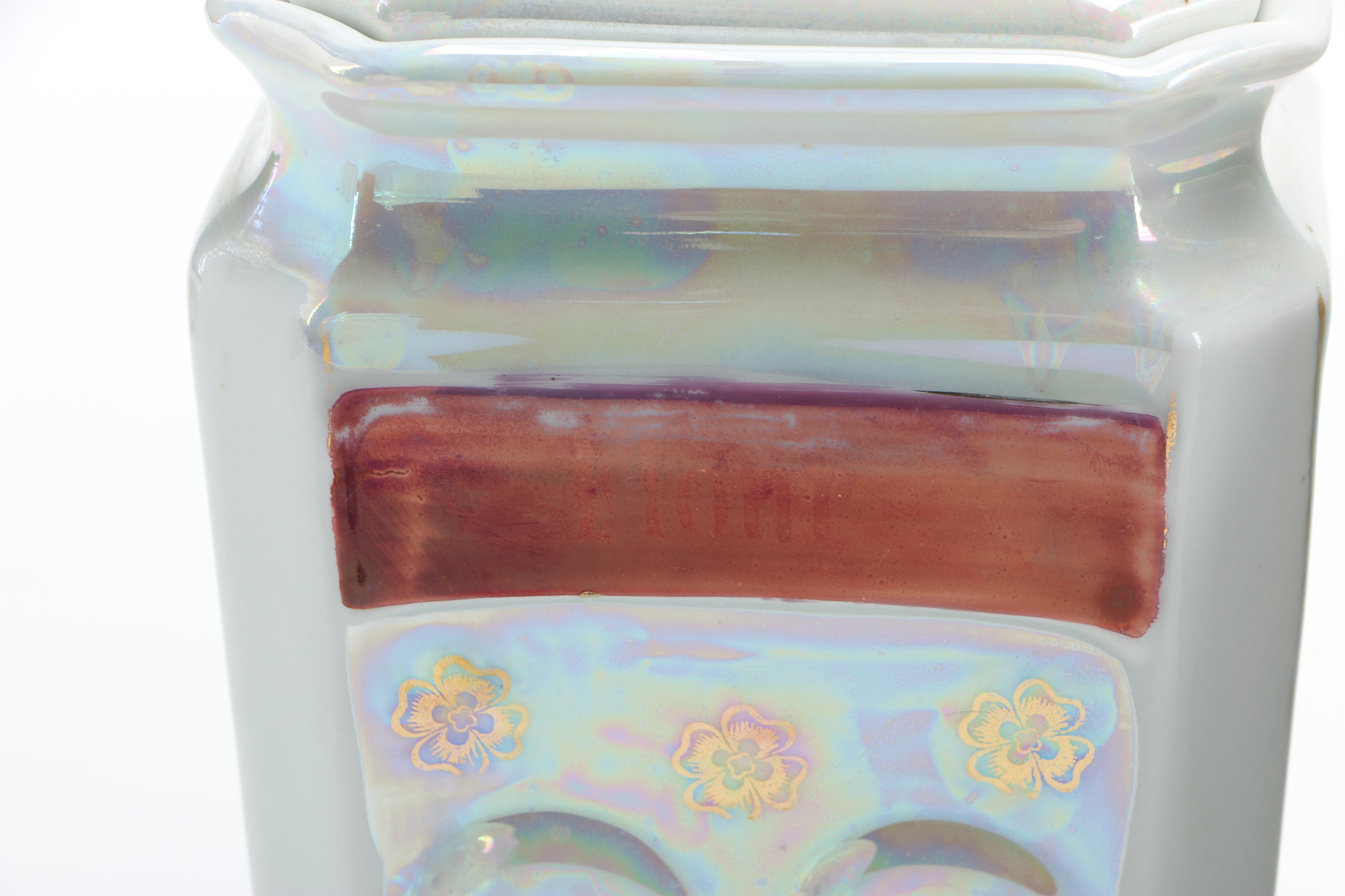 Vintage Mepoco Lusterware Canister Set