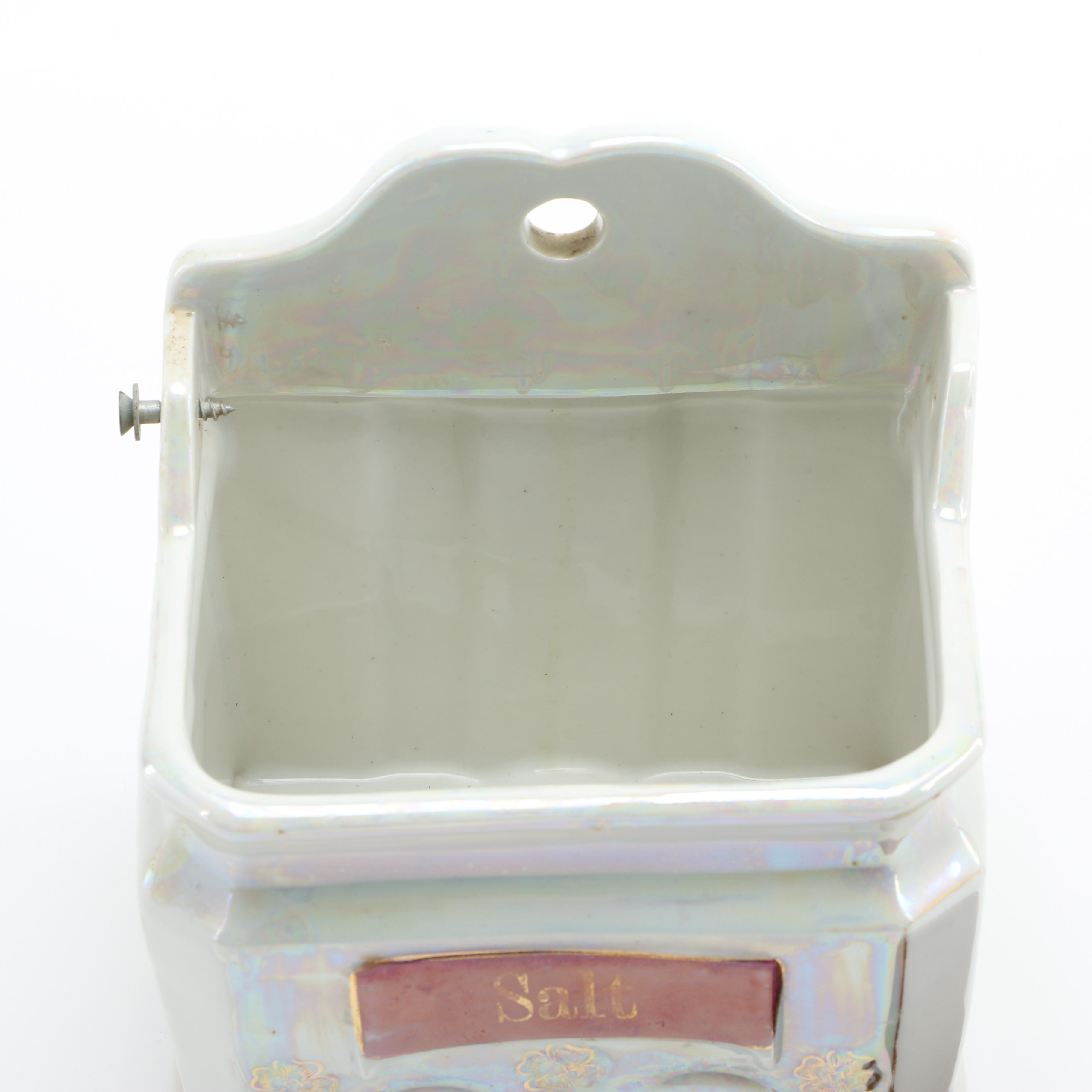 Vintage Mepoco Lusterware Canister Set