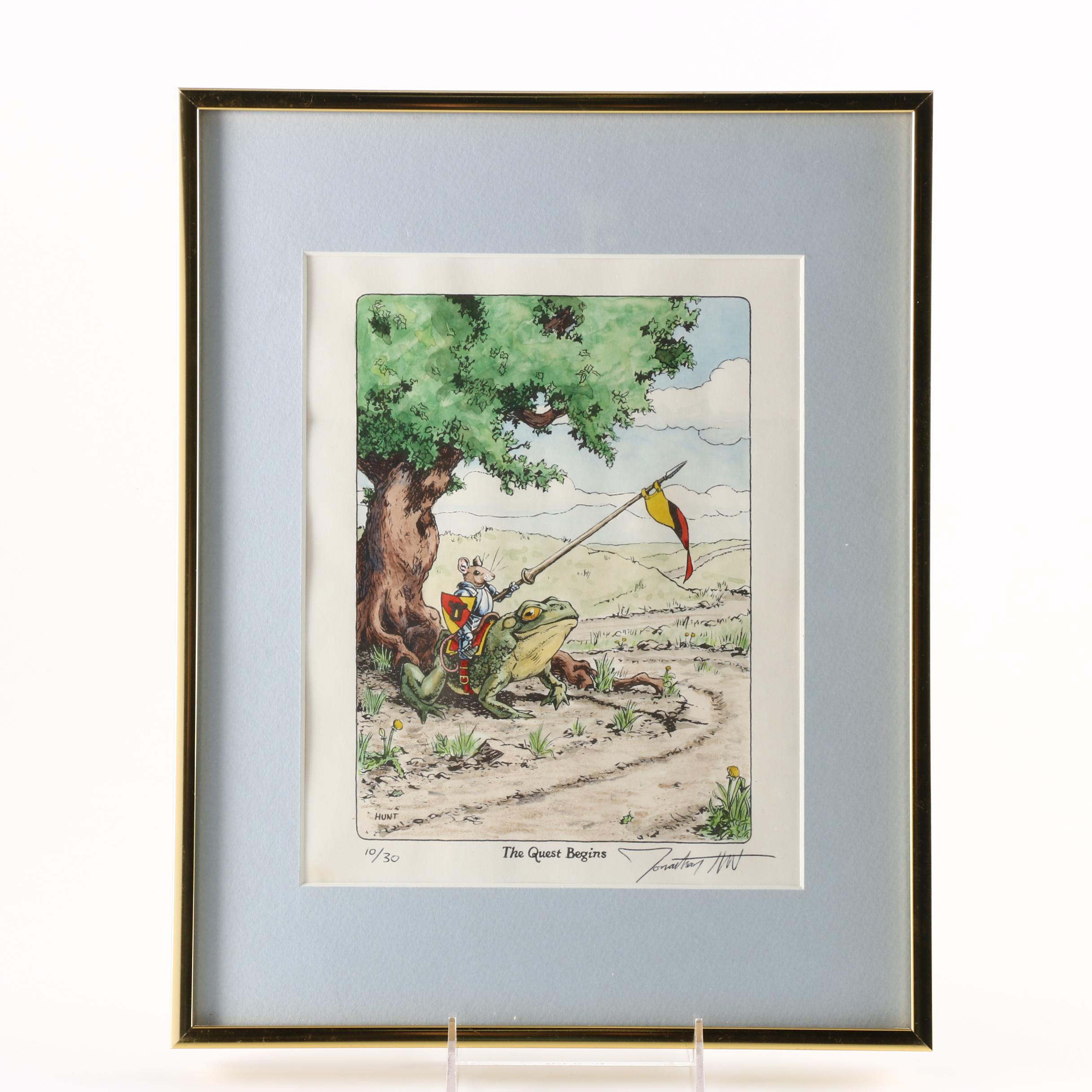 Johnathan Hunt Limited Edition Lithograph "The Quest Begins"