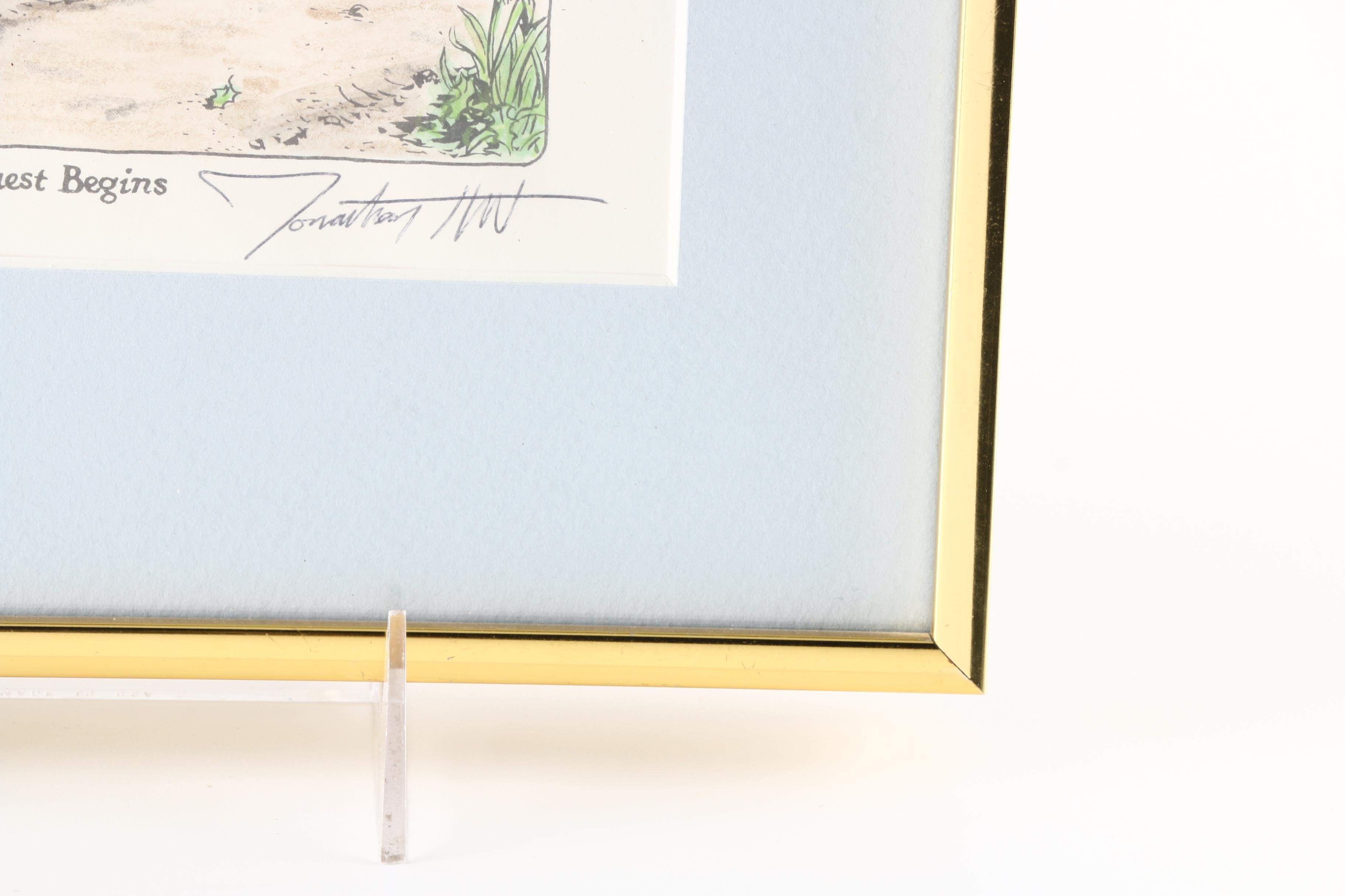 Johnathan Hunt Limited Edition Lithograph "The Quest Begins"