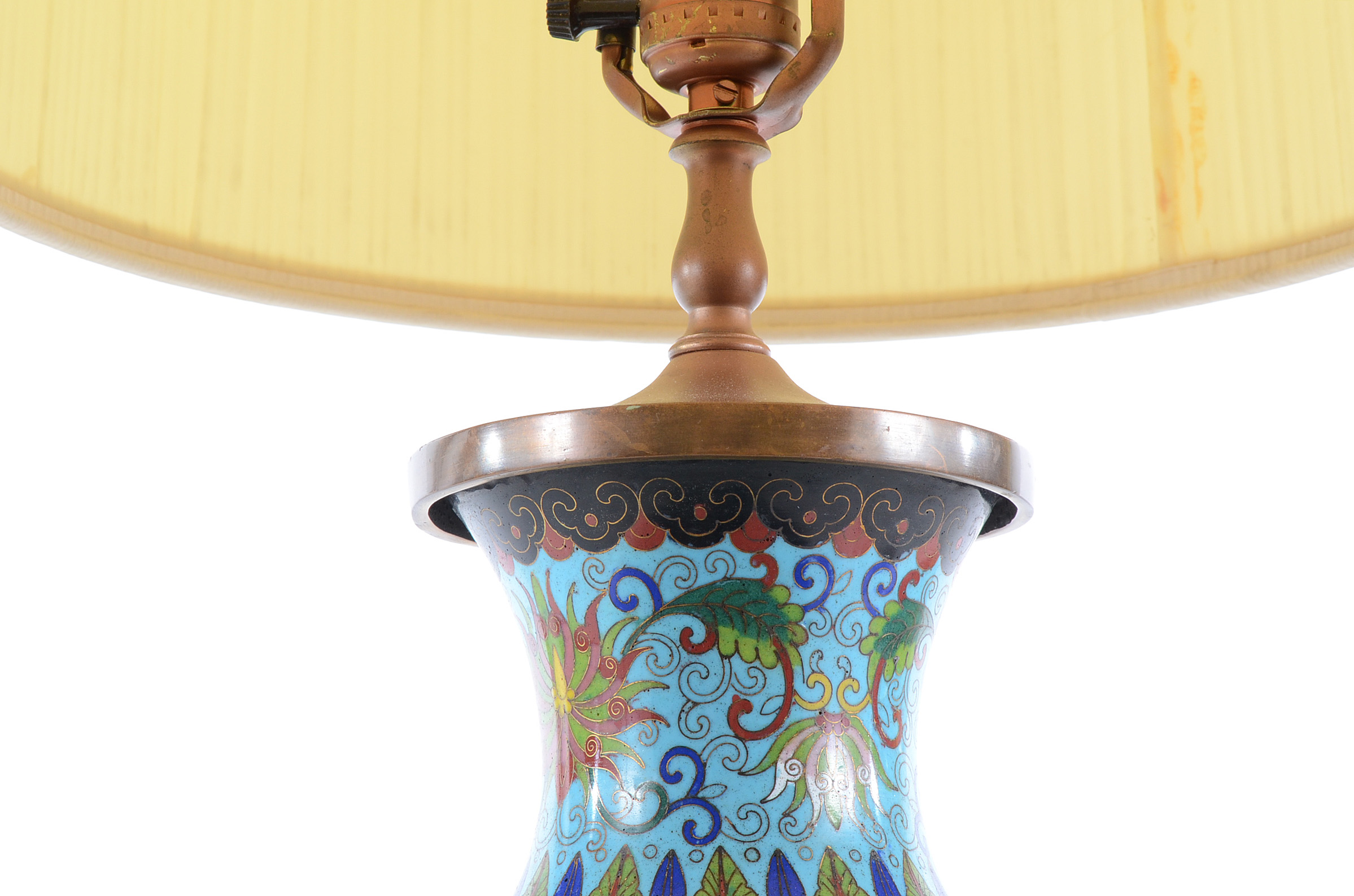 Chinese Cloisonné Lamp