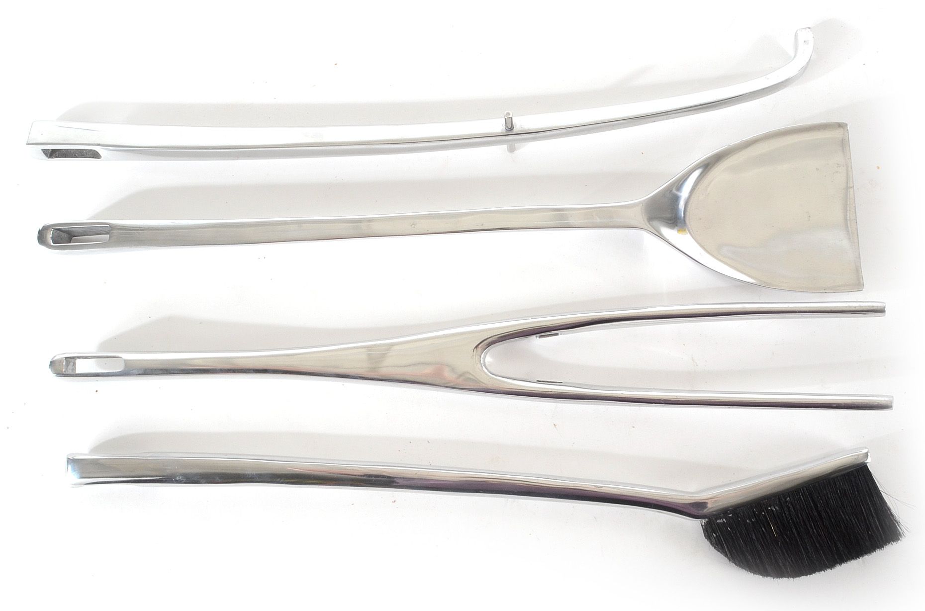 Set of Umbra Chrome Fireplace Tools