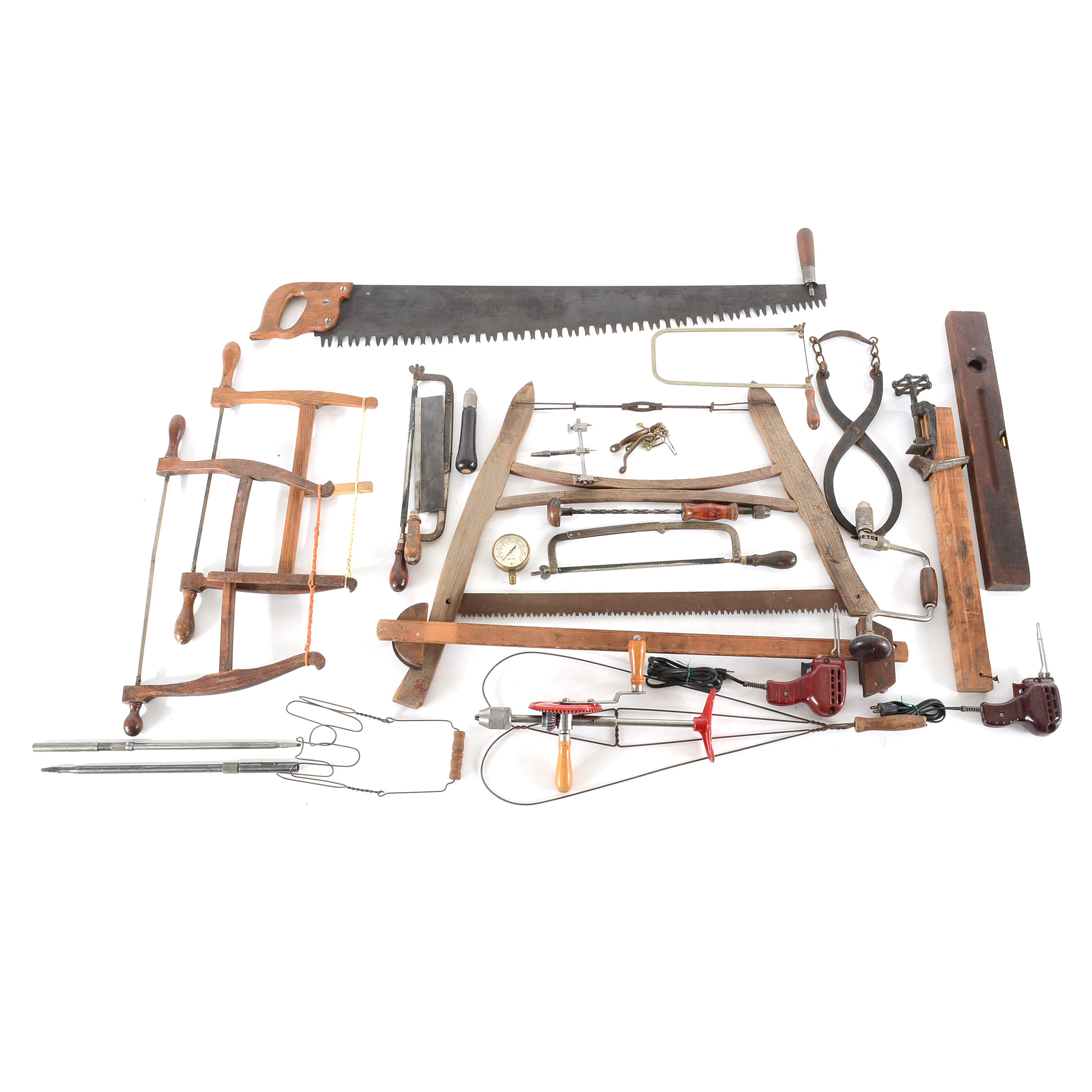 Collection of Vintage Saws and Tools