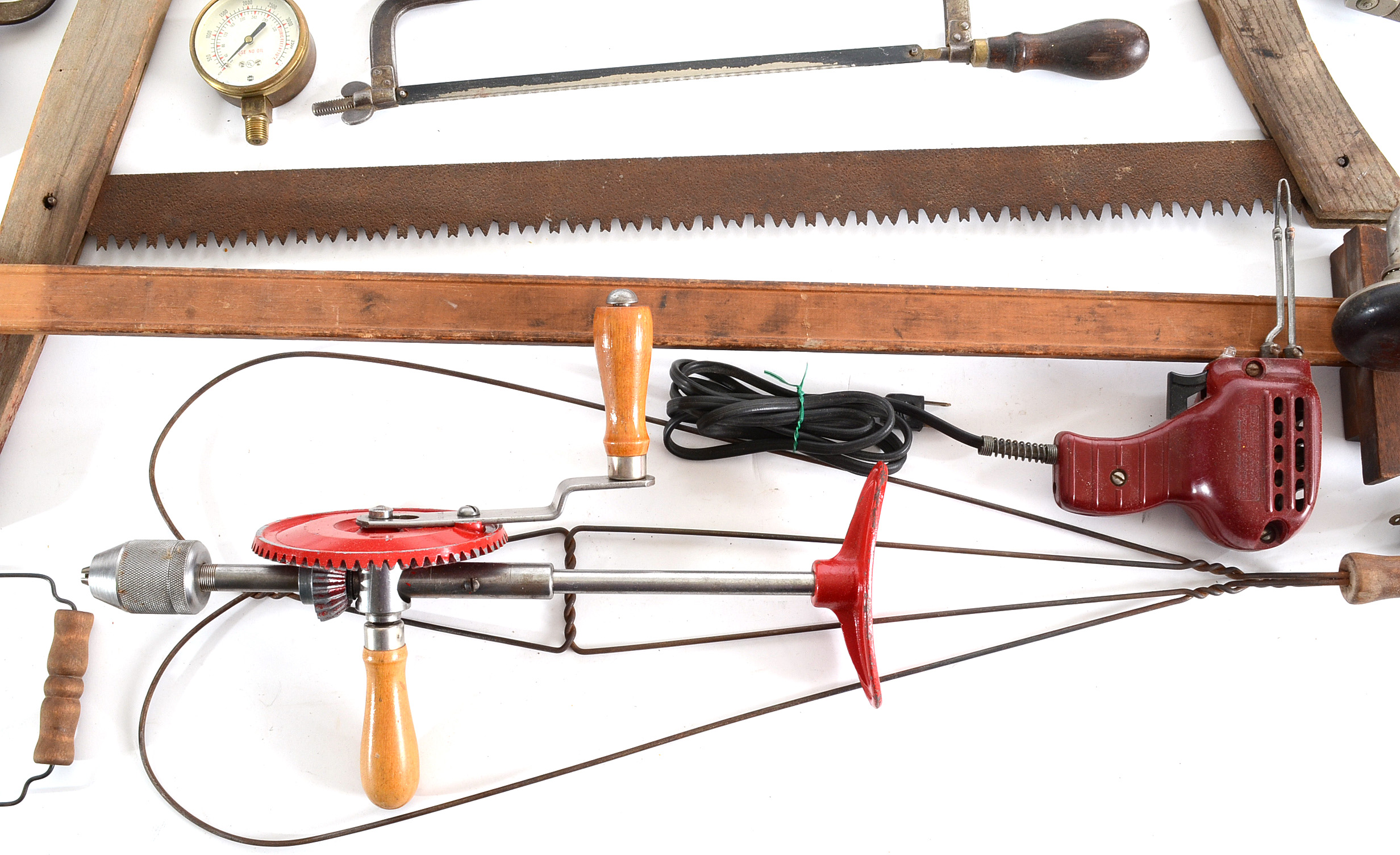 Collection of Vintage Saws and Tools