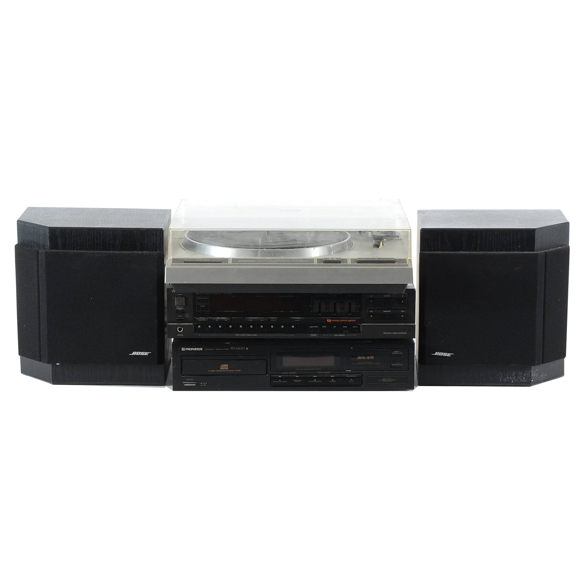 Pioneer Turntable, Technics Receiver and Other Stereo Components