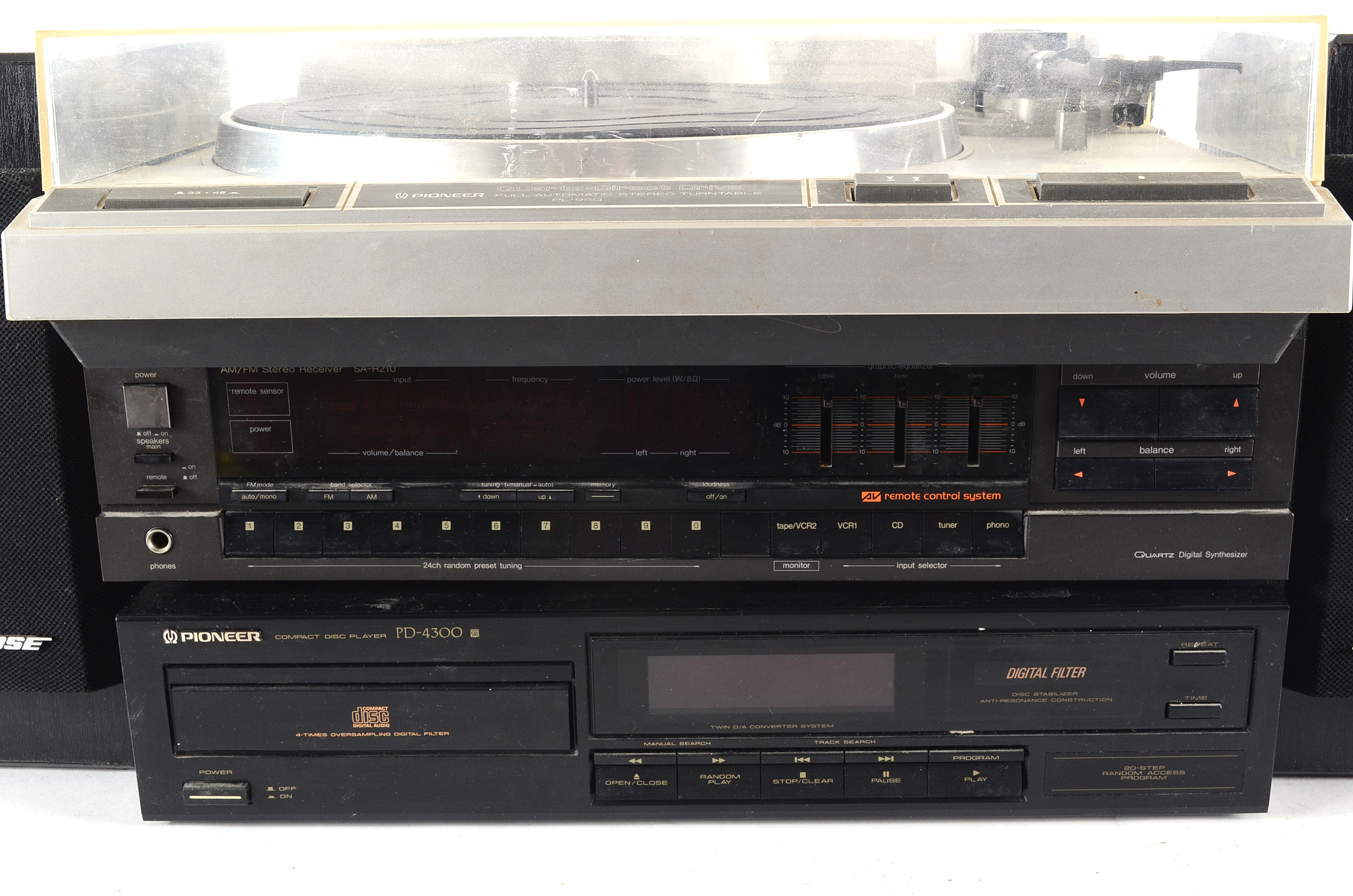 Pioneer Turntable, Technics Receiver and Other Stereo Components