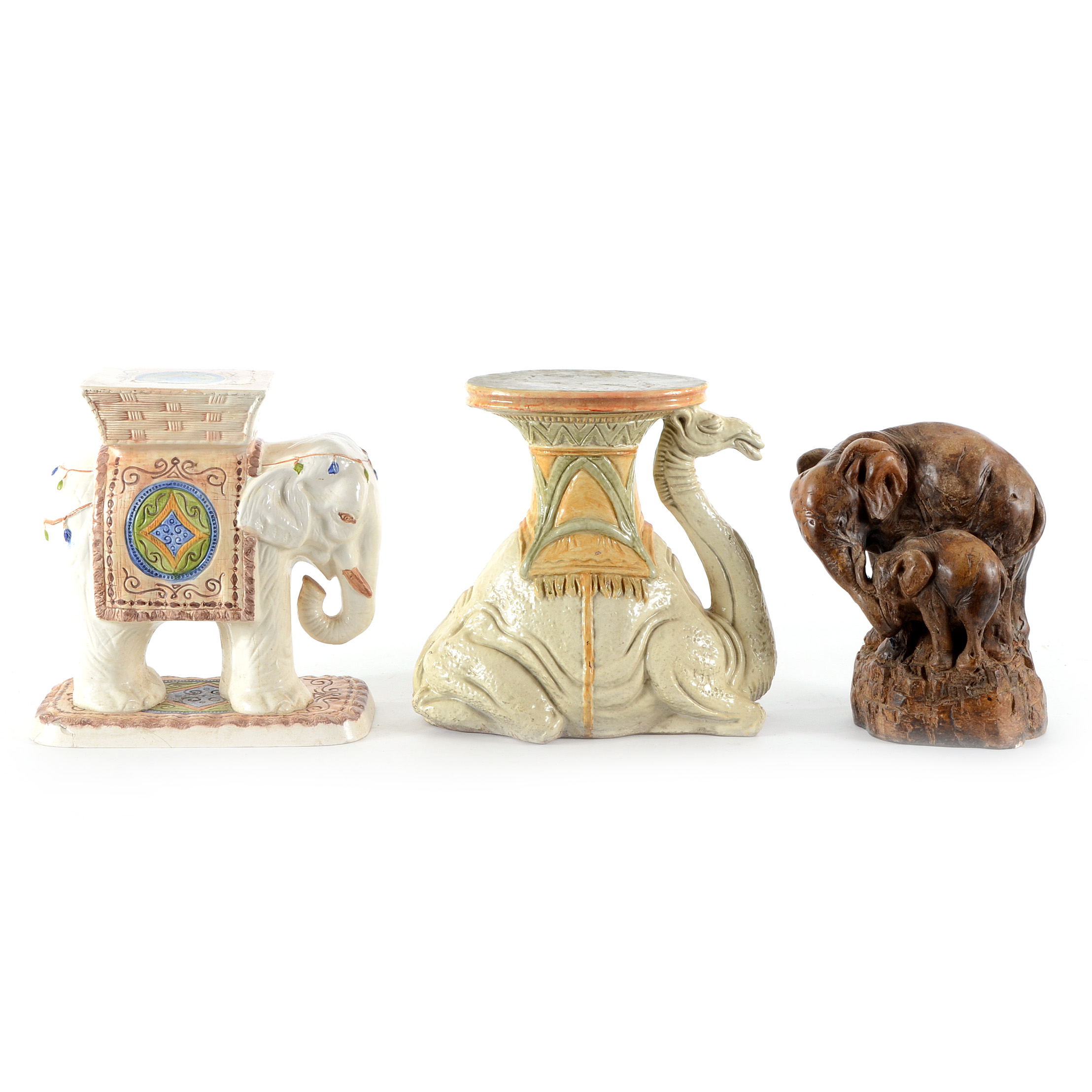 Group of Ceramic Animal Sculptures