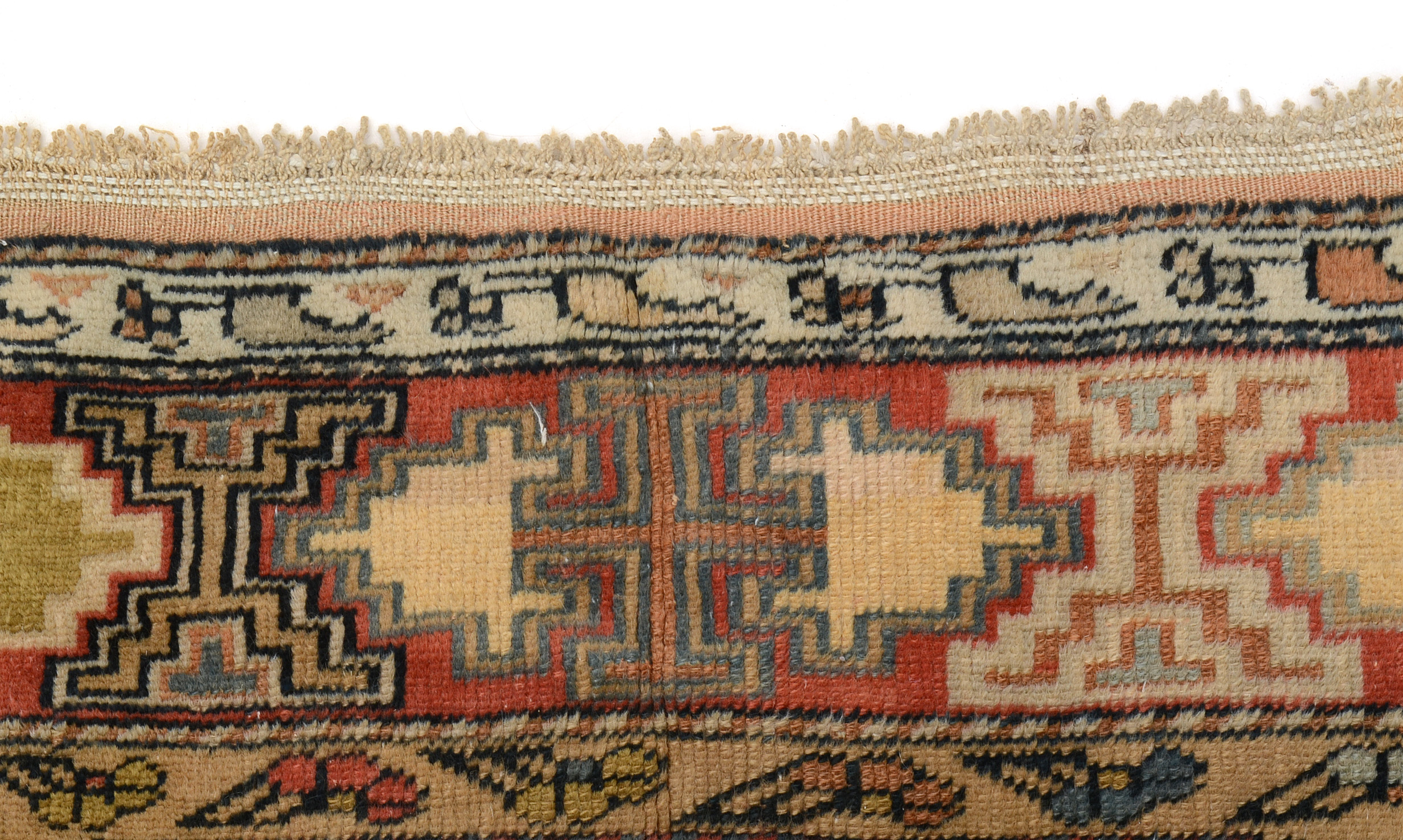 Hand Knotted Caucasian Genje Style Area Rug