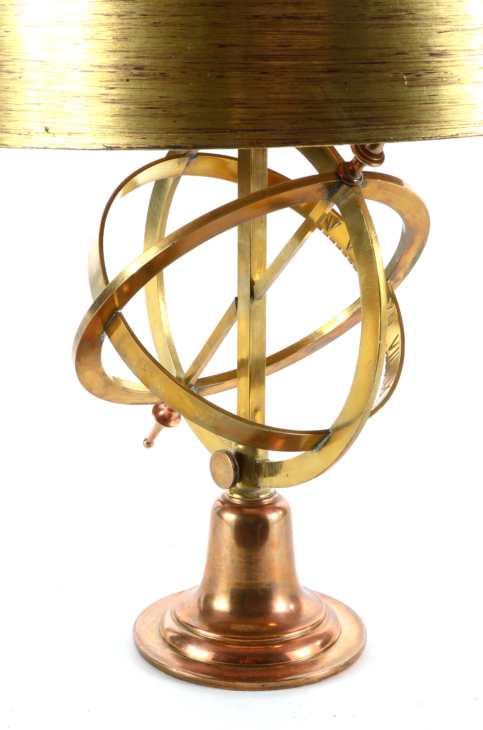 Mid-Century Brass and Gold Tone Lamp