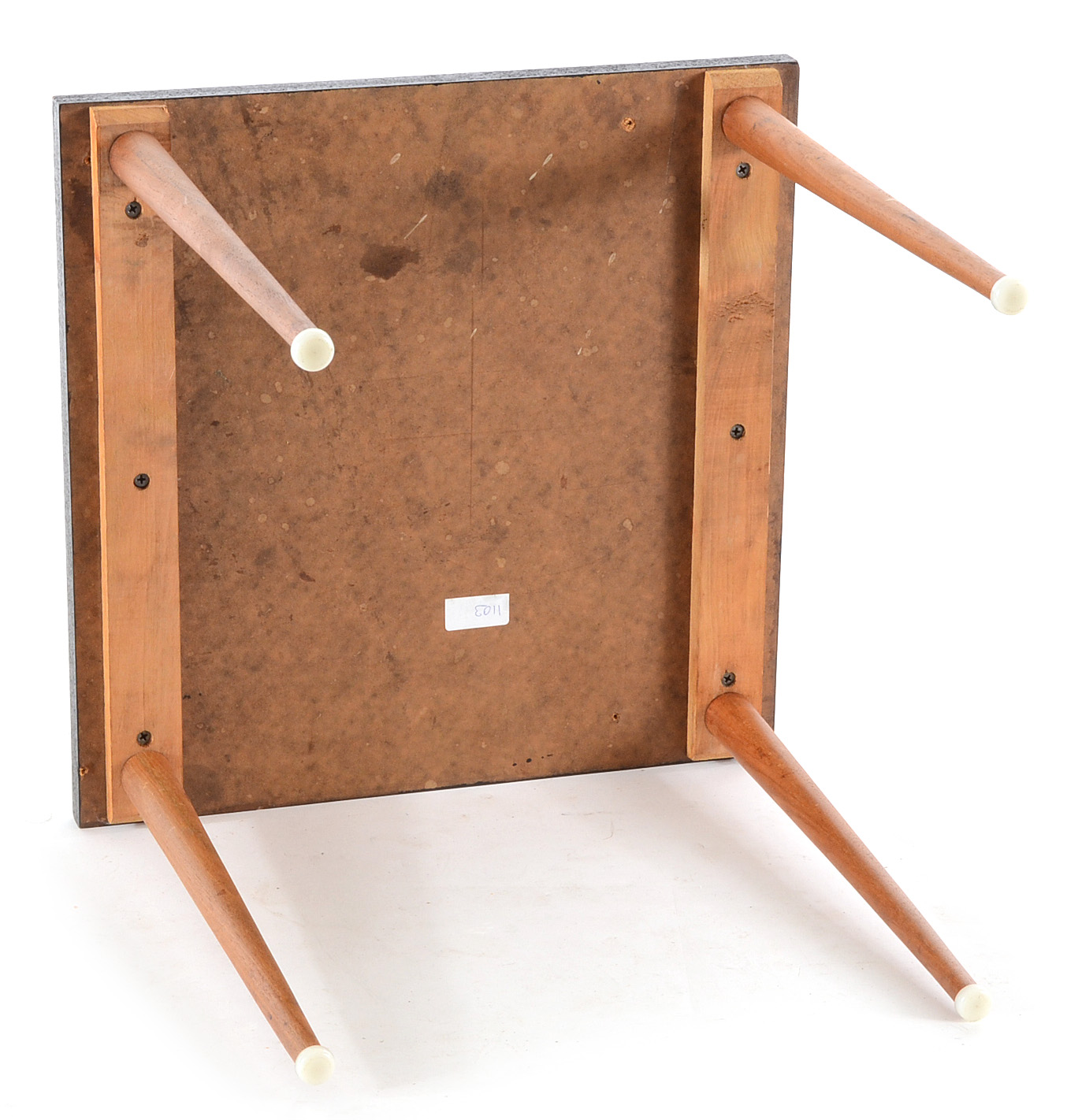 White Laminate End Table