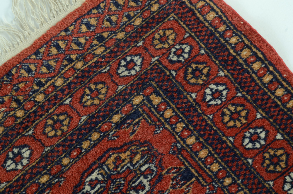 Hand Woven Bokhara Wool Accent Rug